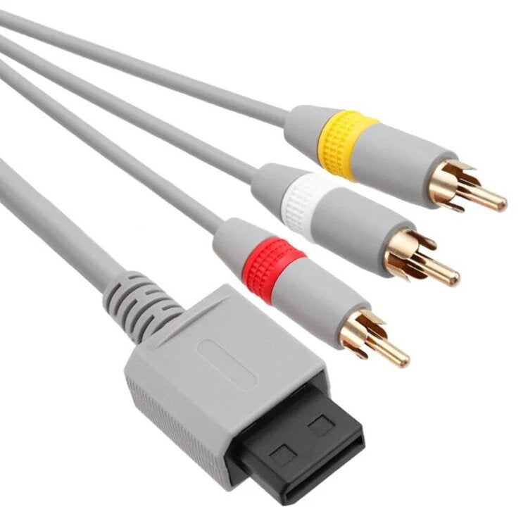 Original Wii AV Cable for Nintendo Wii Console - High-Quality Audio Video Cable for Gaming & Home Entertainment [XYAB] - Perfect for HD TVs, Retro Gaming & Multiplayer Sessions
