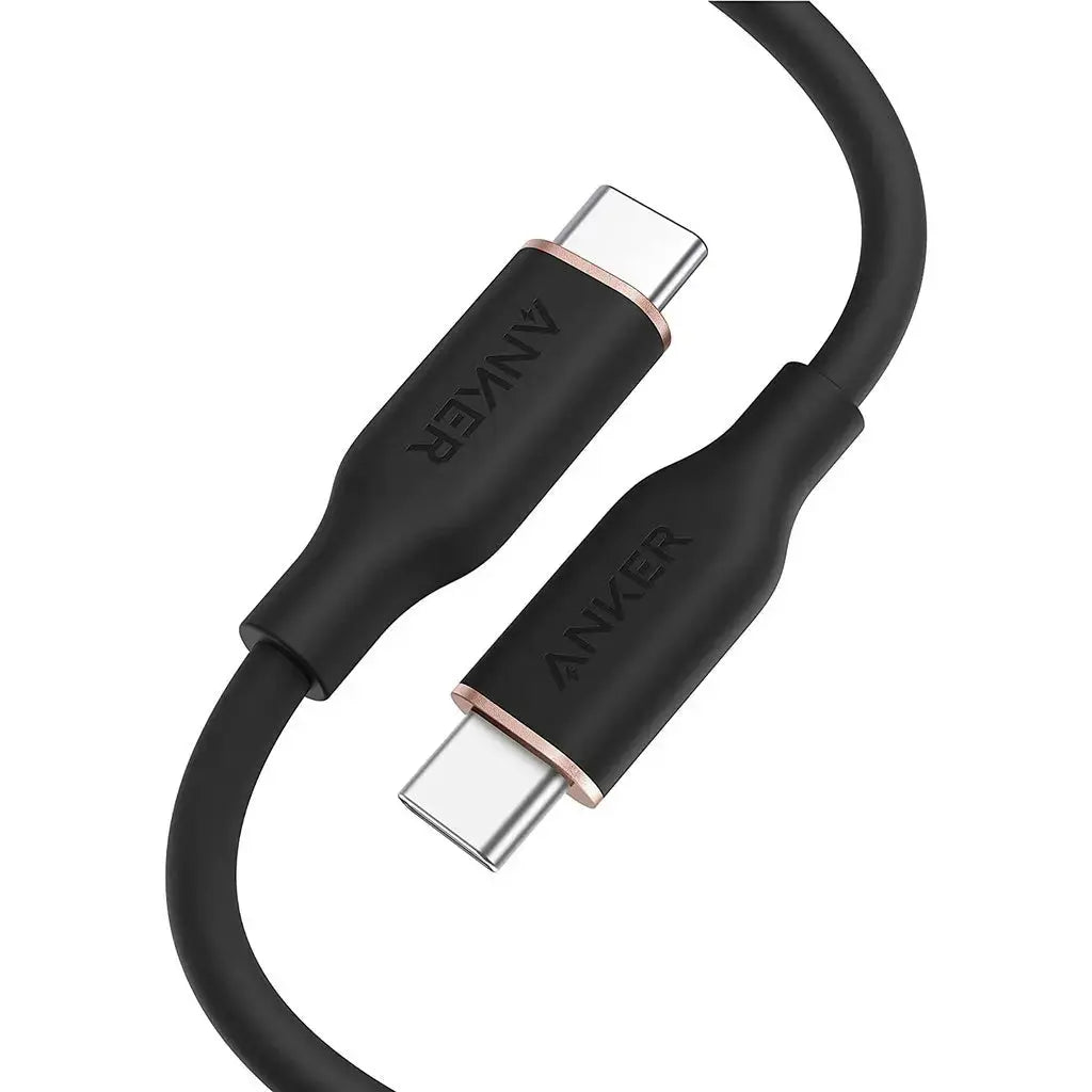 Anker 643 PowerLine III Flow USB C to USB C Cable (6ft/1.8m, 100W Fast Charging, Silica Gel Durable) - Perfect for Charging MacBook, iPad Pro, Samsung Galaxy & More Devices