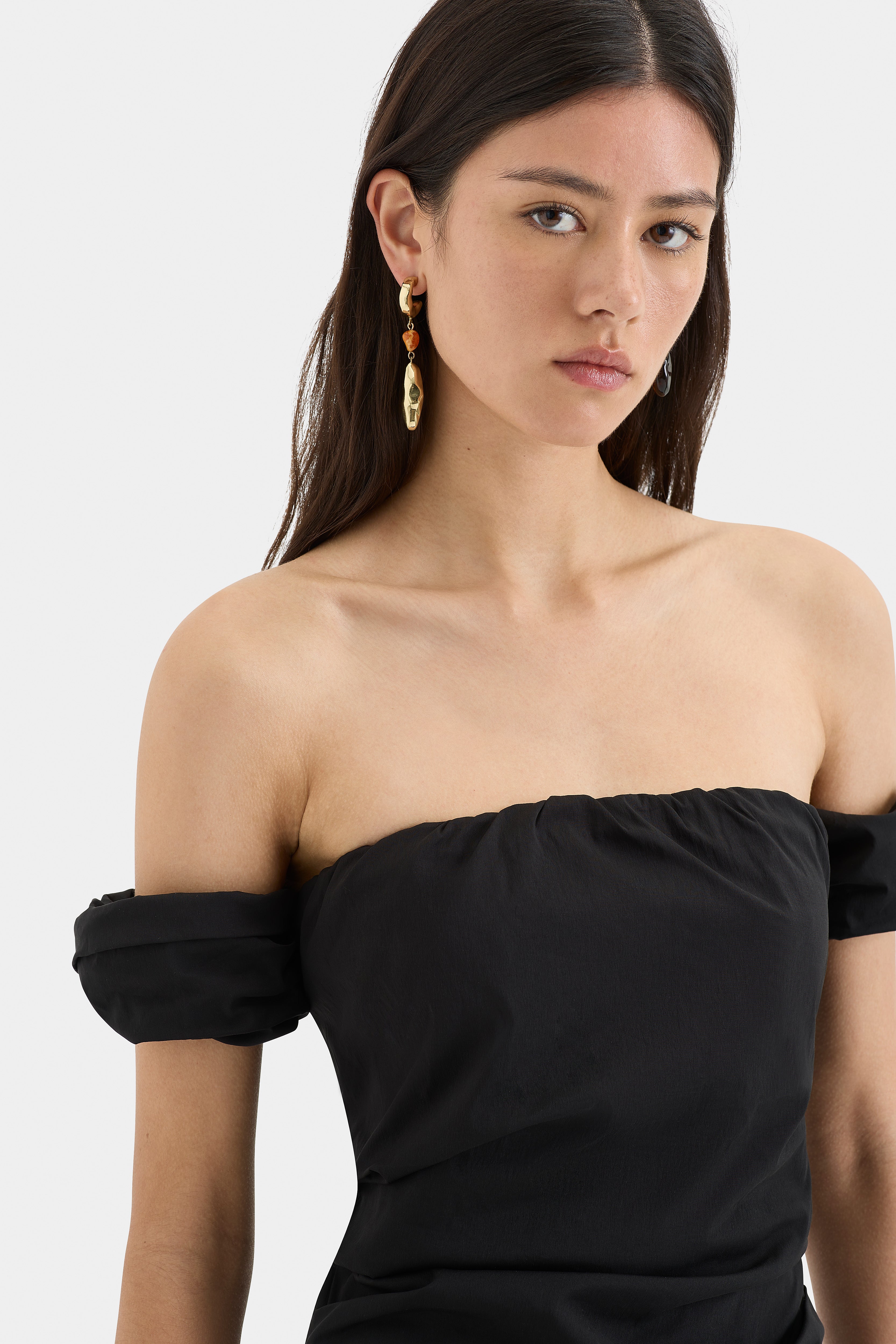 Carmen Draped Mini Dress for Women - Elegant Party & Evening Wear - Sexy Bodycon Cocktail Dress for Night Out, Club, Date Night