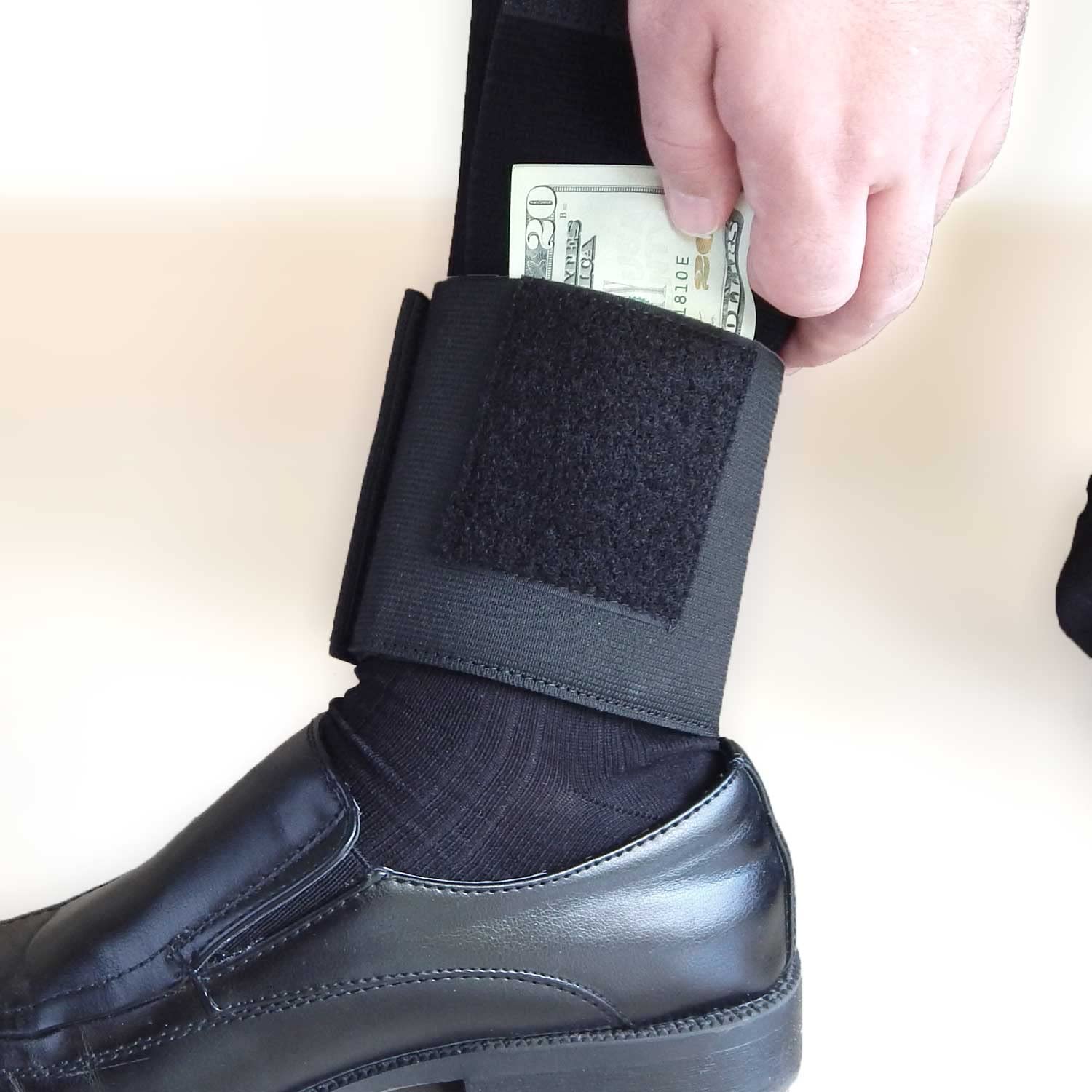 ActiveProGear Ankle Safe - Secure Travel Money Belt for Cash, Passport & Documents | Anti-Theft Hidden Wallet for Vacation, Business Trips & International Travel
