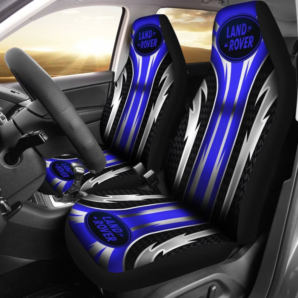 Premium 2-Piece Front Seat Covers for Land Rover - Durable Blue Fabric (Part #144627) | Perfect for Off-Roading, Daily Commutes & Vehicle Protection