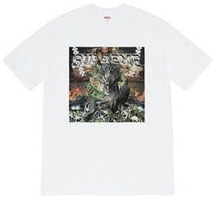 Supreme Dragon Graphic T-Shirt for Men - White Cotton Tee - Streetwear Fashion & Casual Wear
