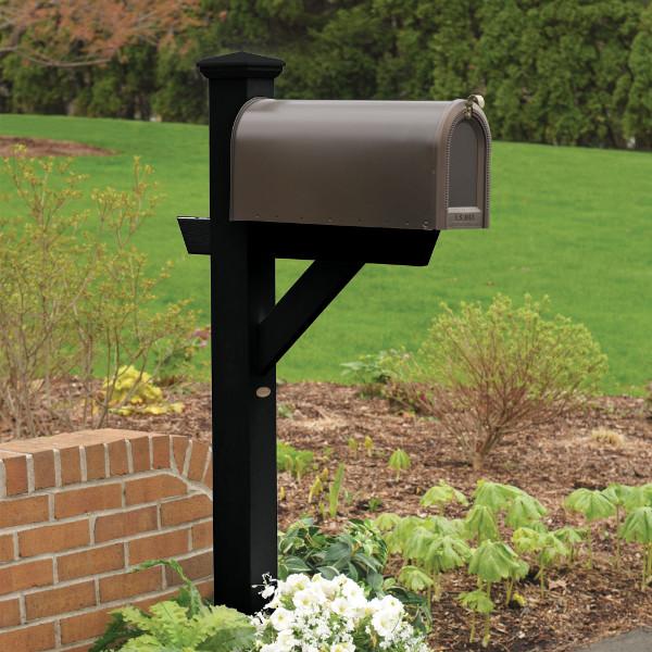 Durable Outdoor Hazleton Mailbox Post - Heavy Duty Steel Mailbox Stand with Anti-Rust Coating for Residential & Commercial Use - Perfect for Driveway, Garden, and Front Yard Installation