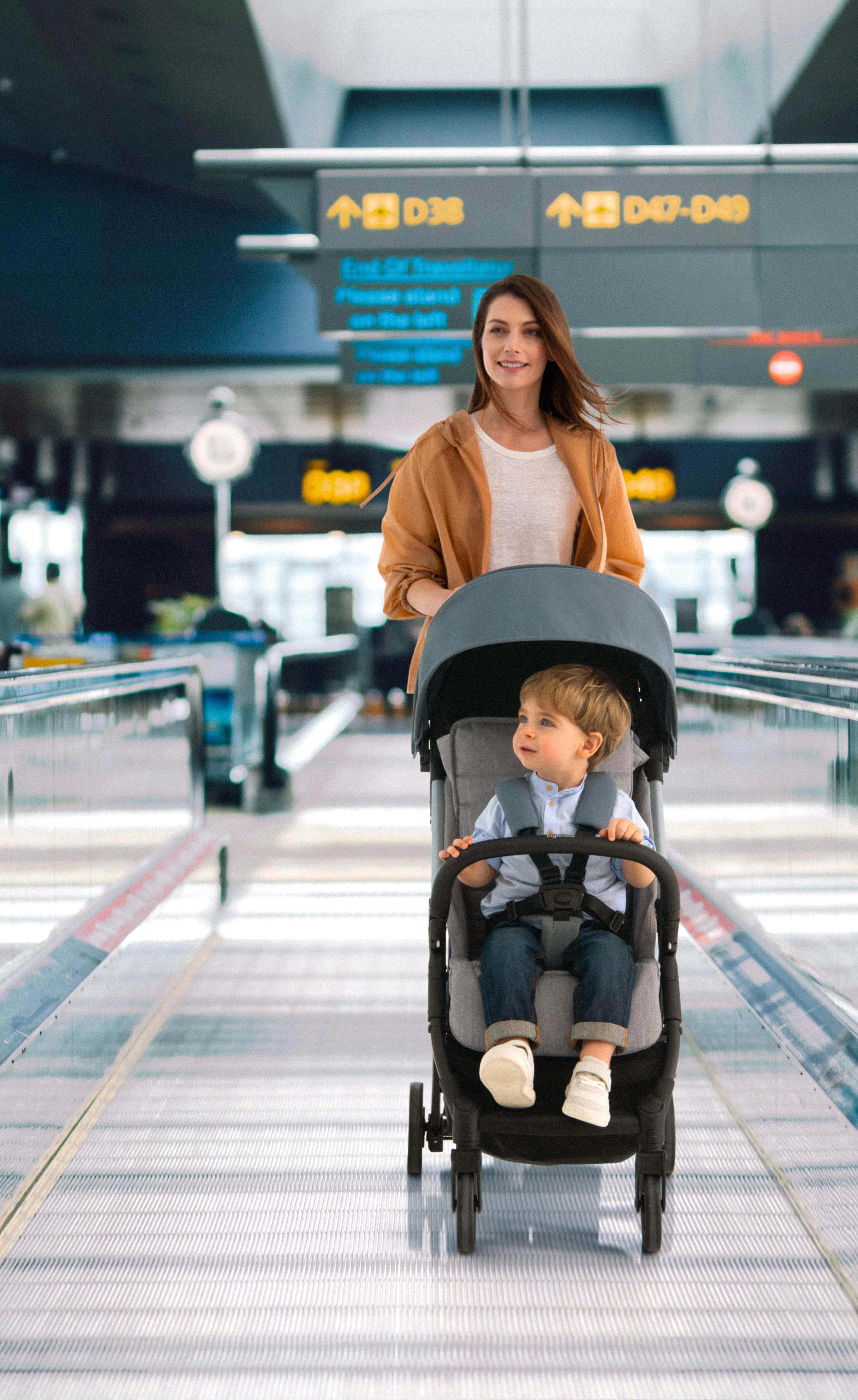 Inglesina Quid Lightweight Compact Stroller - Safari Collection | Easy Fold Travel Stroller for Infants & Toddlers | Perfect for Air Travel, Shopping & City Walks