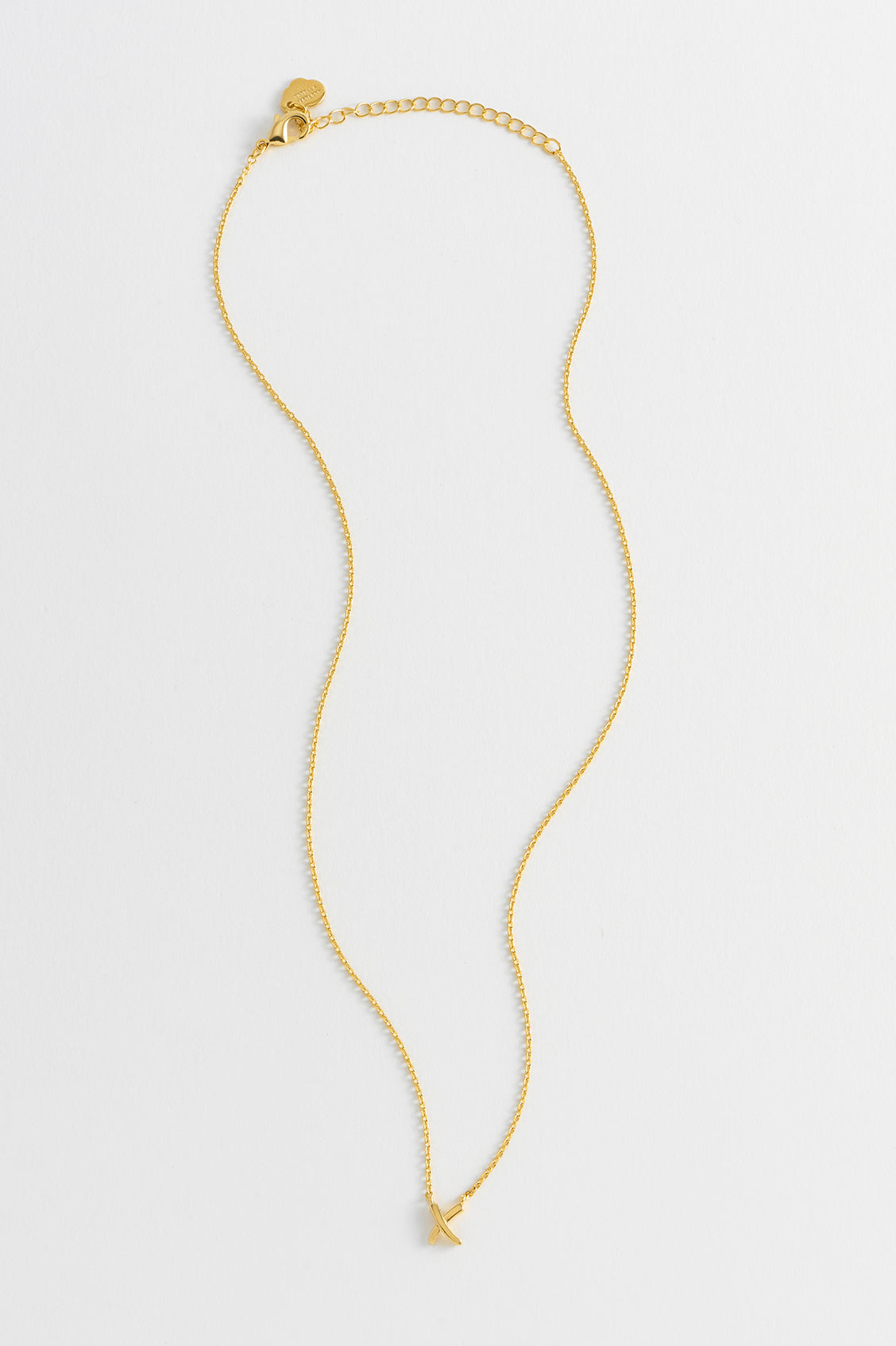 Kiss Necklace Ebn5616G - Elegant Gold Plated Love Pendant for Women - Perfect Gift for Valentine's Day, Anniversary & Romantic Occasions