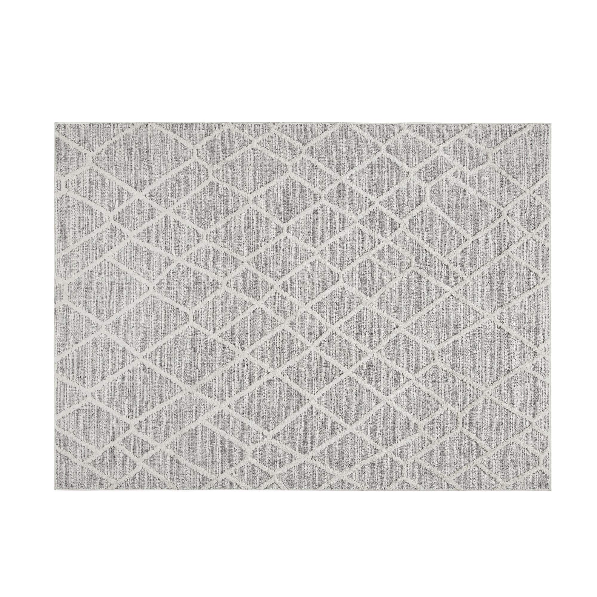 Madison Park Ashley 5x7ft Woven Turkish Area Rugs - Ultra Soft Modern Floor Carpet for Living Room & Dining Room Decor in Gray/Cream | Perfect for Home, Office & Indoor Spaces