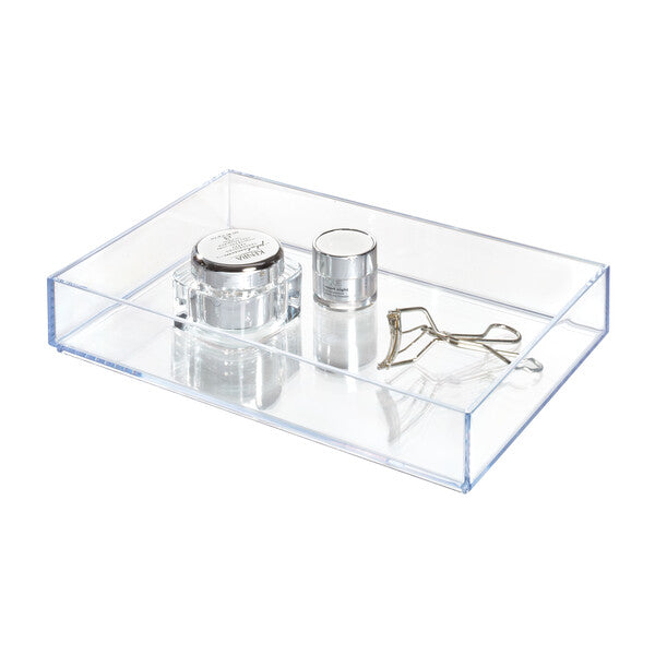 Clarity Organizer 8 x 12 x 2 - Clear Plastic Storage Box with Lid for Home, Office & Craft Organization - Perfect for Storing Photos, Documents, and Small Items