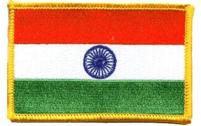 India Iron-on Embroidered Patch - DIY Custom Patches for Jackets, Bags & Hats - Vintage Style Sew-on Badges for Clothing & Accessories - Perfect for Denim, Backpacks & DIY Crafts