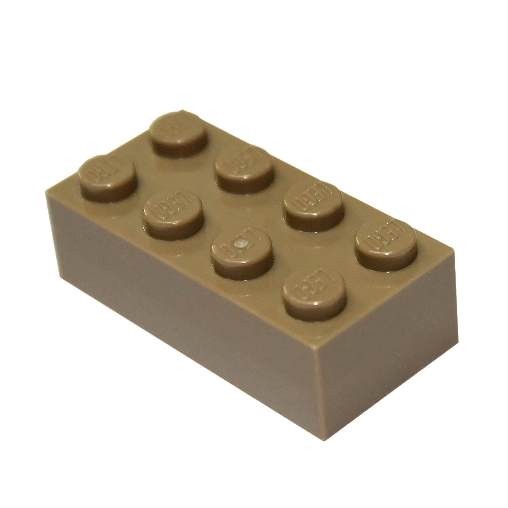 100PCS LEGO Dark Tan 2x4 Bricks - Sand Yellow Building Blocks for Kids, DIY Projects, and Creative Play | Perfect for LEGO Sets, MOCs, and Educational Activities