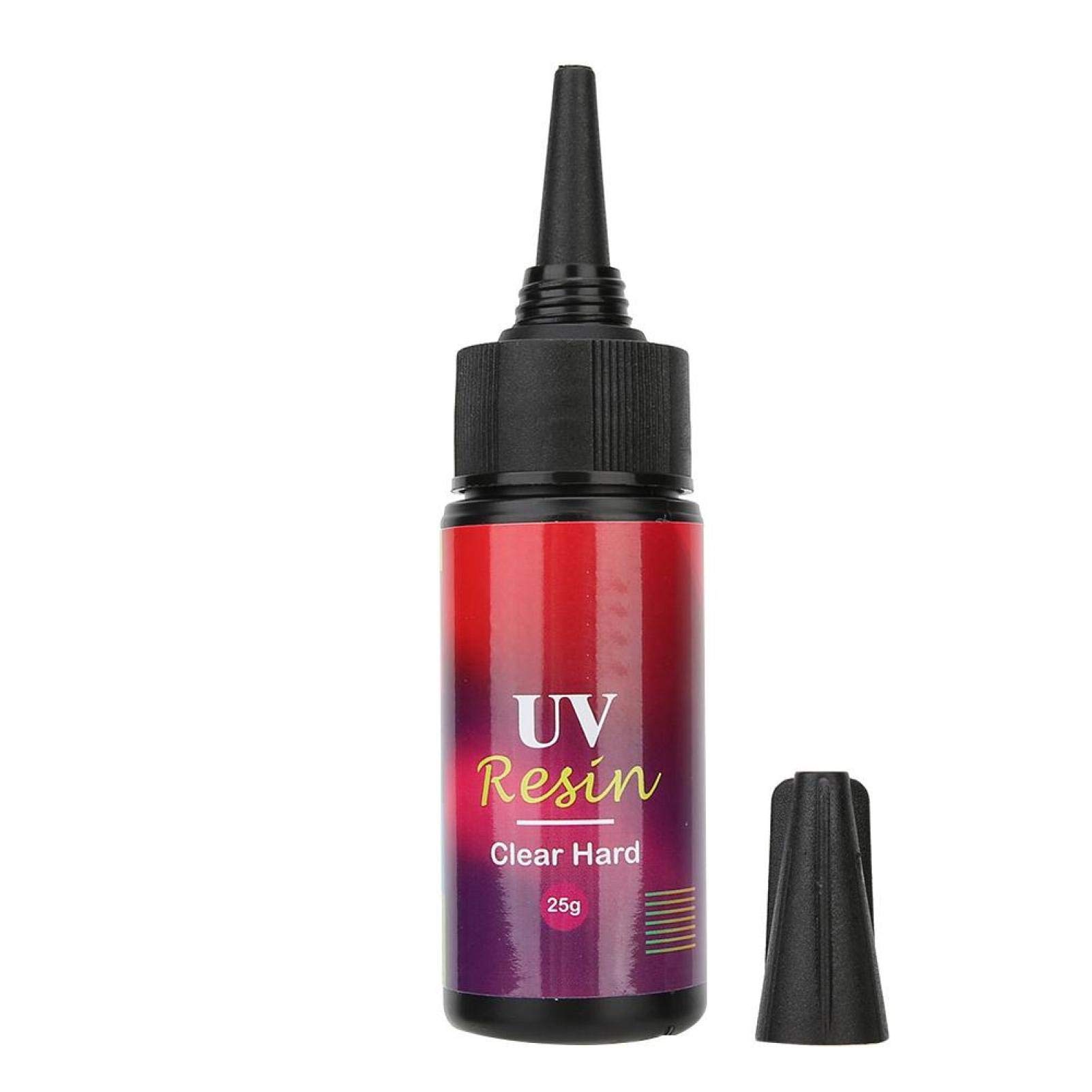 3W UV Lamp & UV Resin Colorant Kit for DIY Crafts, Nail Art, Home Decor - Red (25g) with Snowman Design | Perfect for Jewelry Making, Polymer Clay Curing & UV Resin Projects