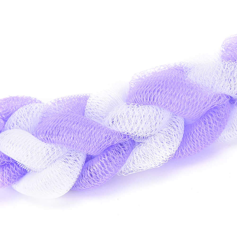 Premium Exfoliating Body Scrubber Sponge - Purple & White for Deep Cleansing & Skin Renewal | Ideal for Shower, Bath & Spa Days at Home
