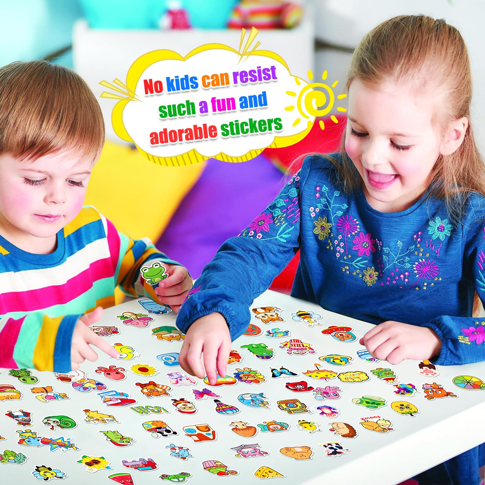 600 Pcs Waterproof Vinyl Stickers for Kids & Adults - Colorful Bottle Stickers for Hydro Flask, Laptop, Scrapbook - Fun Decals for School, Office, Travel & DIY Projects