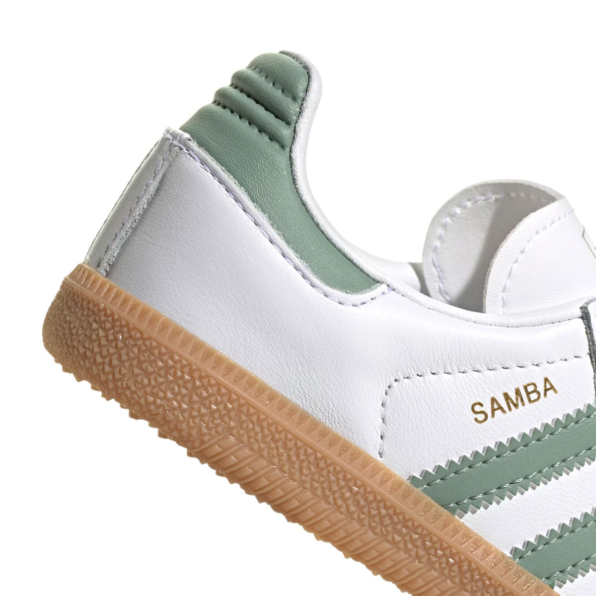 Kids Samba OG Sneakers - Cloud White Silver Green - Comfortable Lightweight Running Shoes for Boys & Girls - Perfect for School, Sports & Everyday Wear