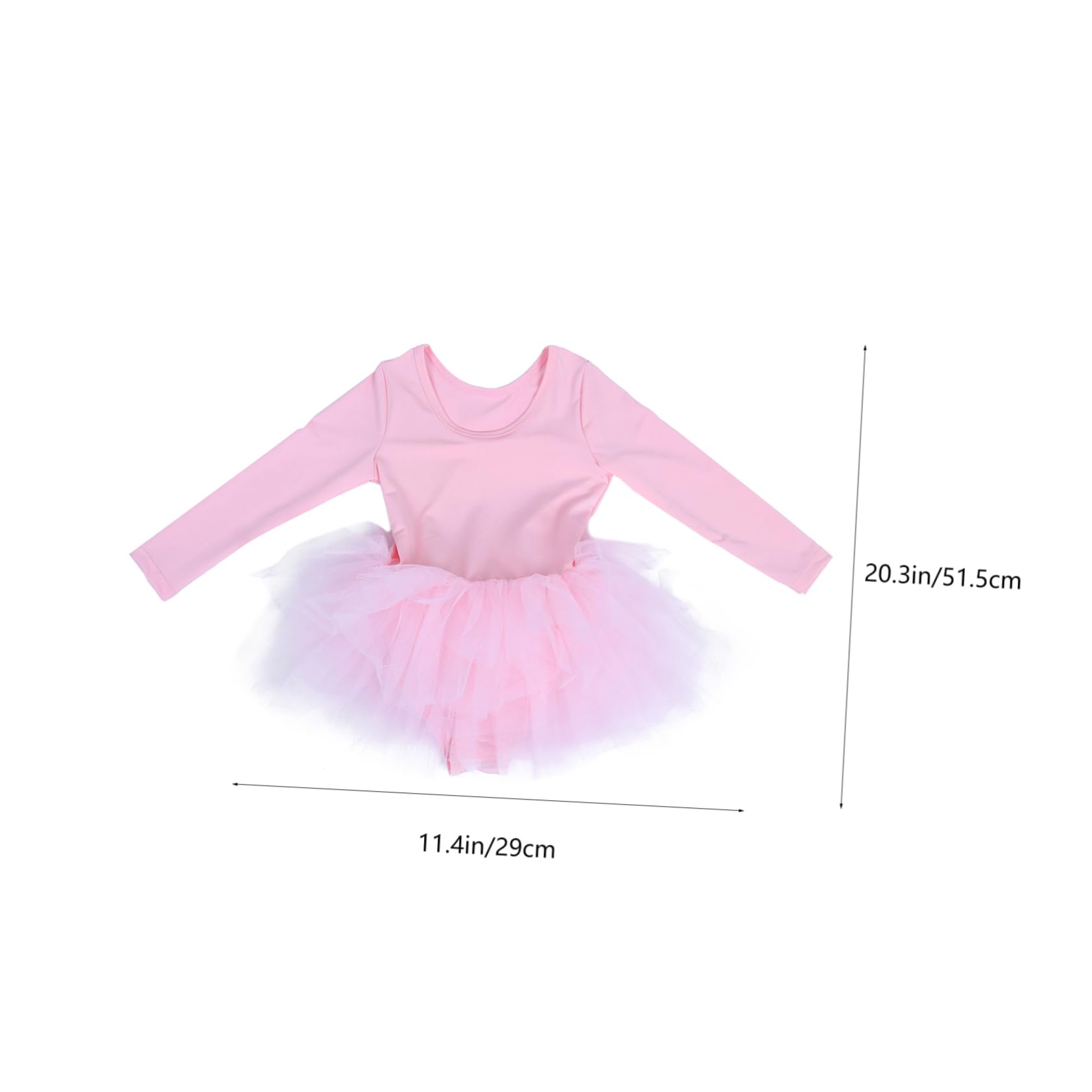 SAFIGLE Girls Ballet Dance Outfit - Soft Milk Silk Bodysuit with Tutu Skirt for Kids Ballet Class, Recital & Performance