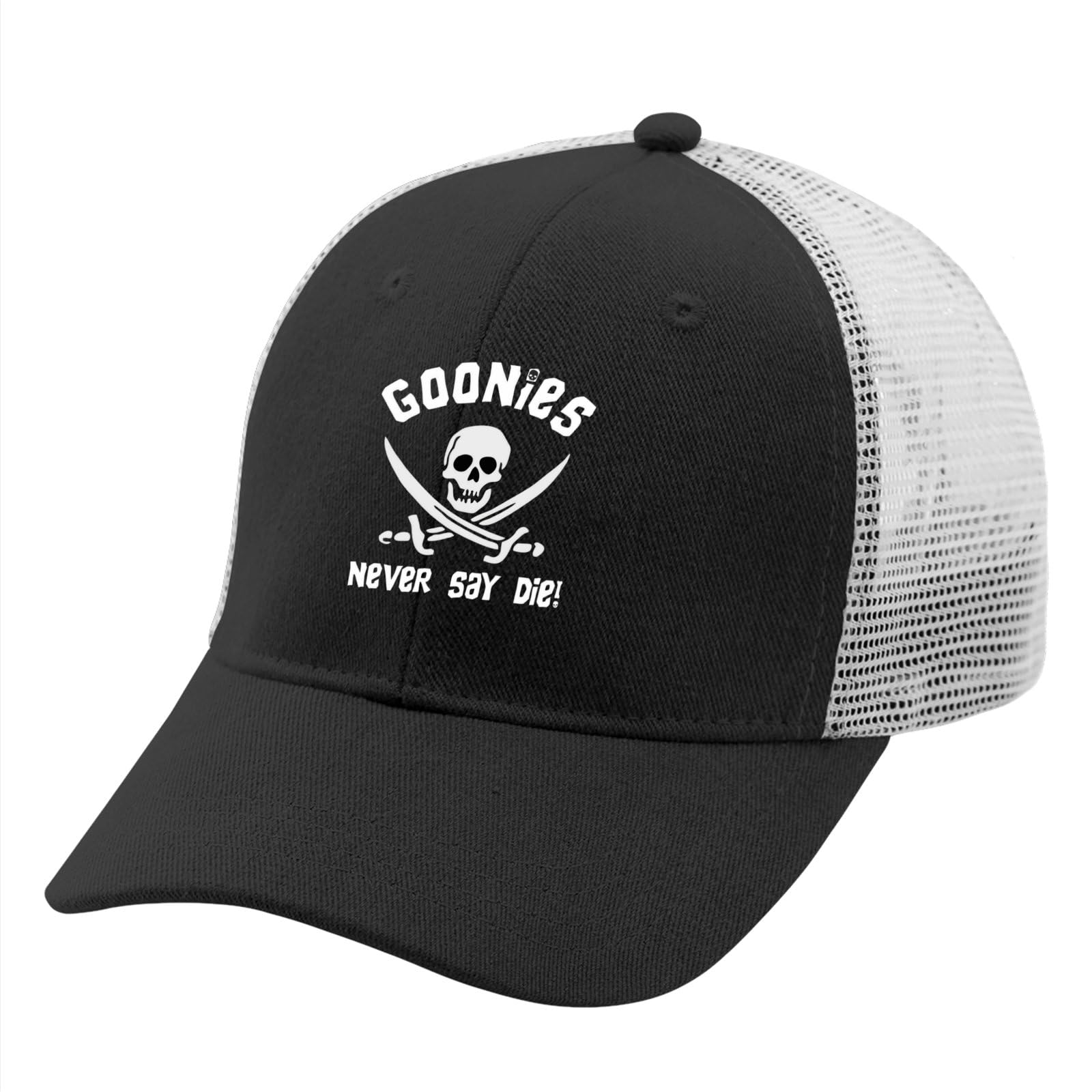 Goonies Never Say Die Mens Hats - Funny Summer Baseball Cap for Men, Breathable Sun Visor Hat for Outdoor Activities, Beach, Hiking & Sports