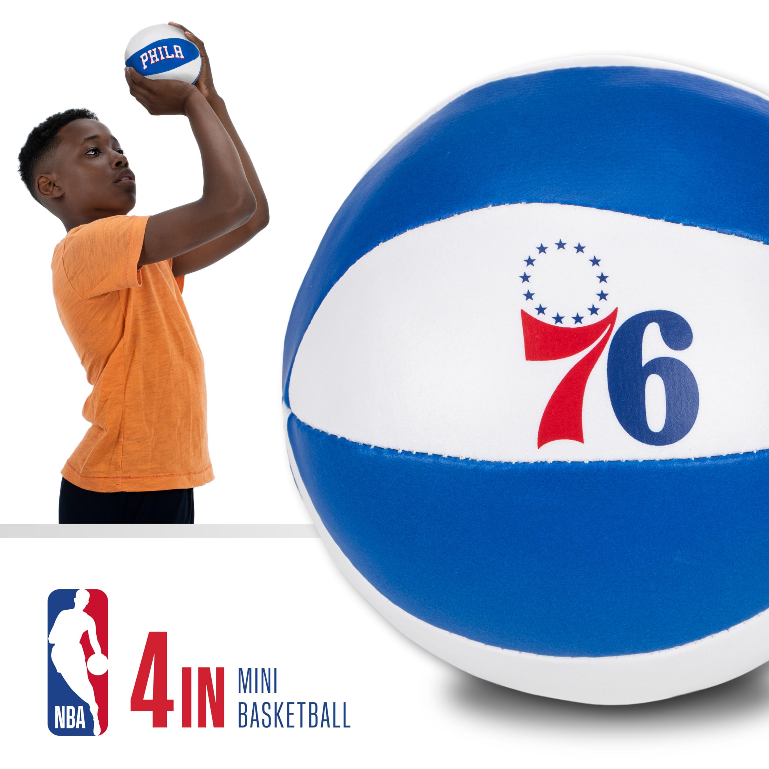 Franklin Sports NBA Mini Basketballs - 2 Pack Soft Kids Toy for Indoor Play & Door Hoops - Perfect for Young NBA Fans