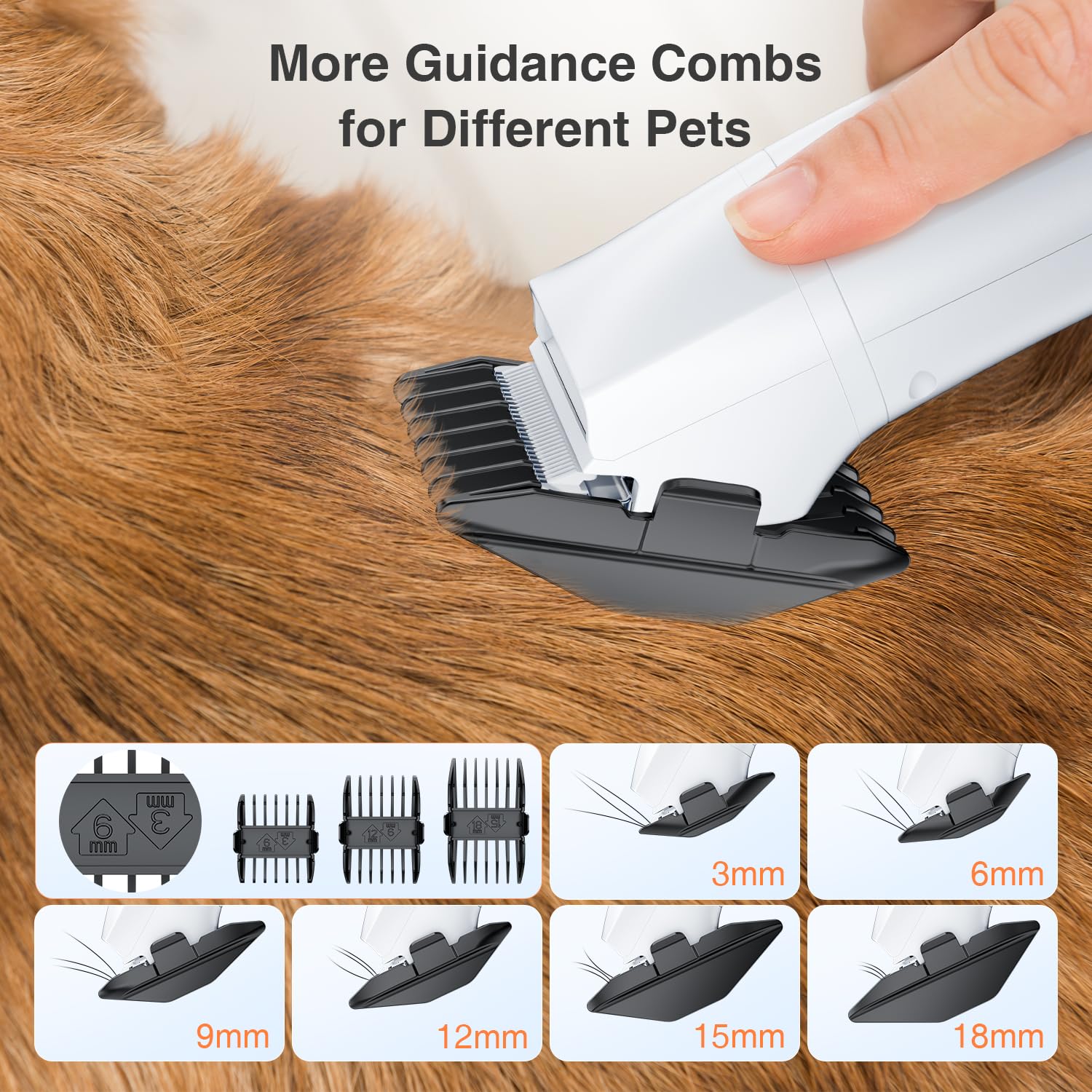 LABIGO 8-in-1 Professional Dog Grooming Kit - Pet Hair Vacuum, Adjustable Speed Hair Dryer, Electric Clippers, Nail Grinder & Paw Trimmer for Shedding Control - 2.7L Dust Cup - Perfect for Home Pet Grooming & Professional Salon Use