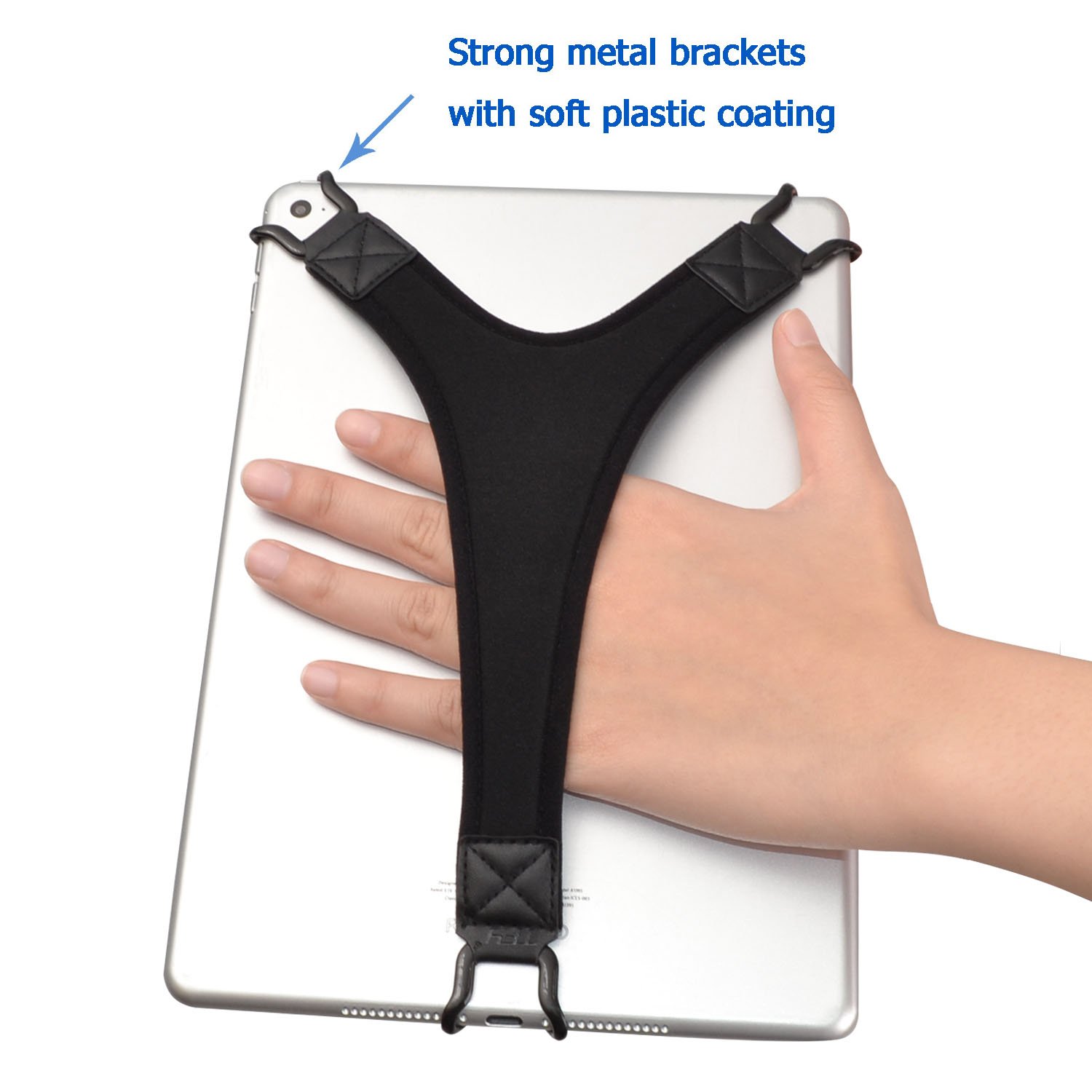 TFY Security Tablet Hand Strap Holder - Ergonomic Finger Grip for iPad Air, iPad Pro 9.7
