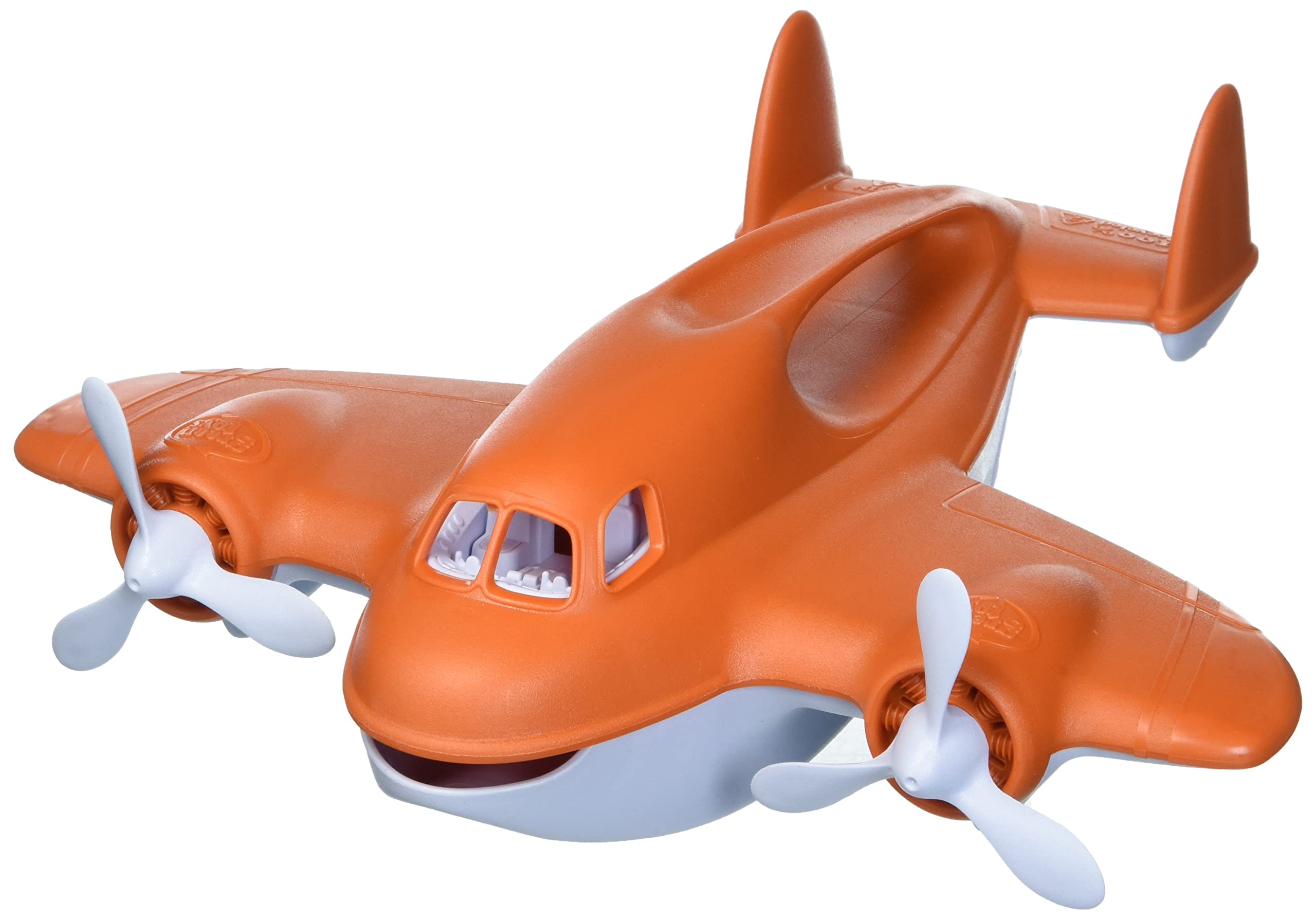 Green Toys Fire Plane - Eco-Friendly Airplane Toy for Kids, Safe & Durable Plastic, Perfect for Pretend Play & Outdoor Adventures - Ideal for Birthday Gifts & Preschool Learning Activities