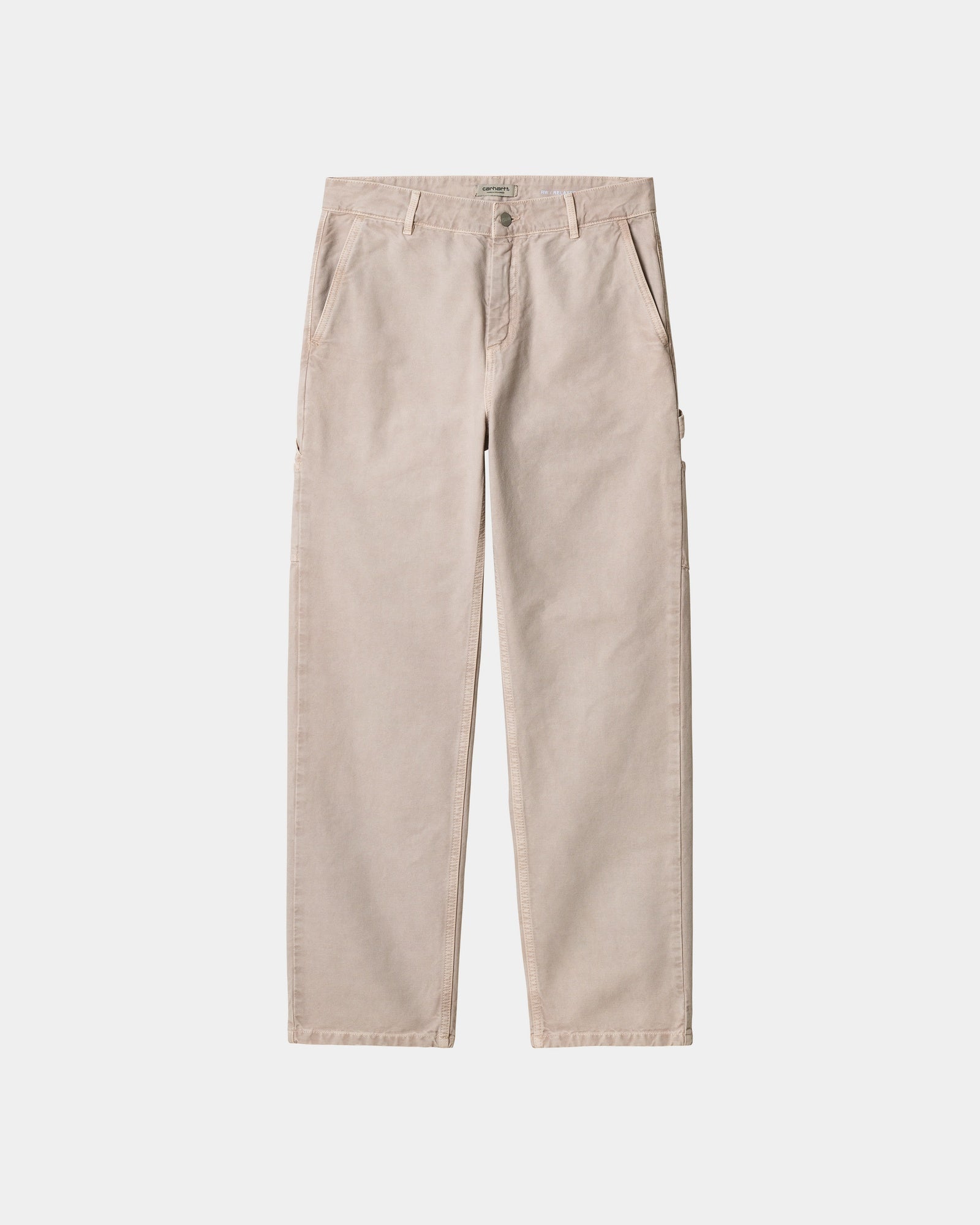 Pierce Pant Straight - Dusky Beige Stone Canvas Women's Trousers | Comfortable Stretch Fabric for Work, Travel & Casual Wear