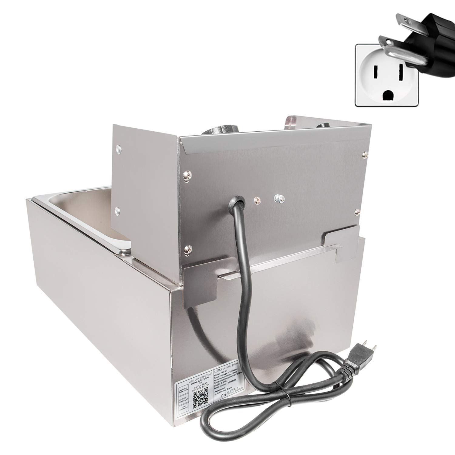ALDKitchen Electric Deep Fryer - 6L 1-Basket & 12L 2-Basket Options | Commercial & Home Use for Chicken, French Fries, Onion Rings & More