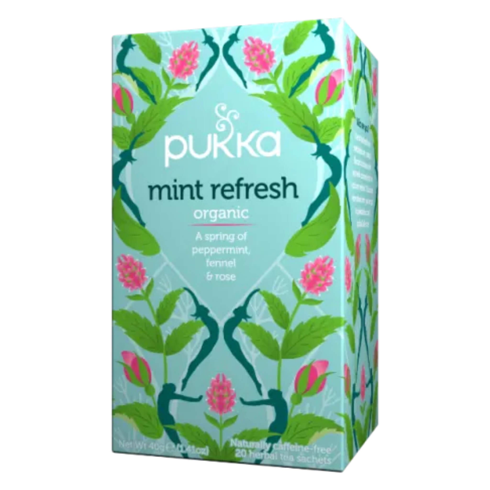 Organic Peppermint & Fennel Essential Oil Blend with Rose - Natural Breath Freshener & Stress Relief for Aromatherapy, Yoga, and Meditation