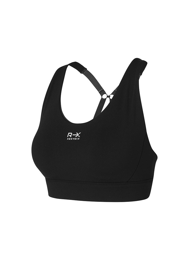 RX Black Label Signature 360N X Strap Sports Bra Top - High Support Workout, Yoga & Running for Women