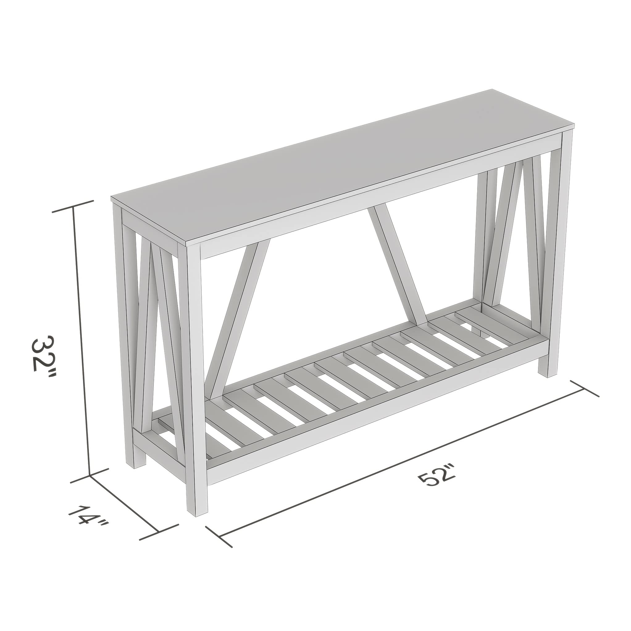 Stylish Safdie Console Table - Sturdy & Slim Entryway Table for Hallway, Living Room - Easy Assembly Narrow Sofa Table - Perfect Behind Couch, Entry Table for Home Decor - Modern Farmhouse Design for Small Spaces