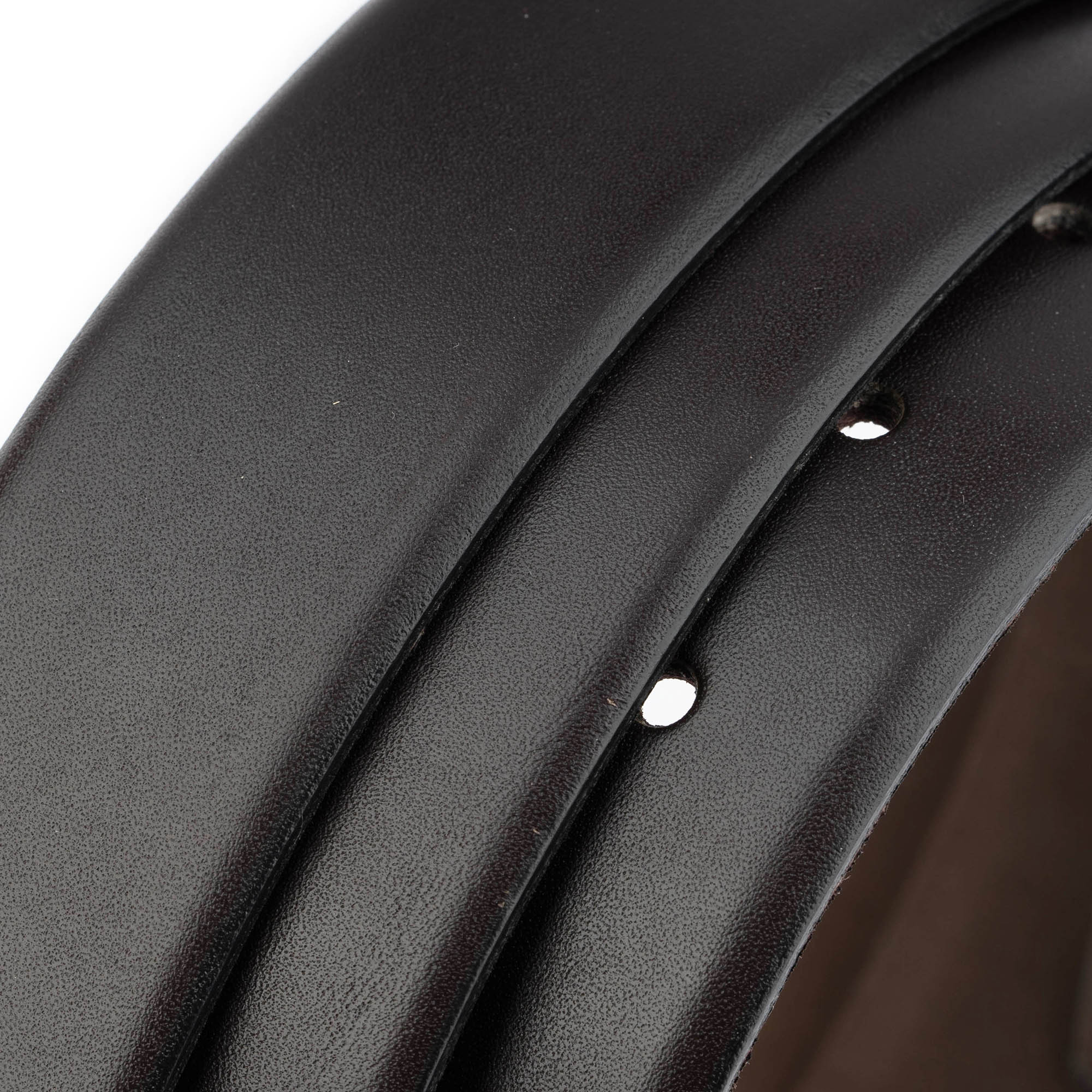 Premium 3.5cm Genuine Dark Brown Leather Belt Replacement Strap for Dunhill Buckles - Classic Dress Belt for Business & Formal Occasions