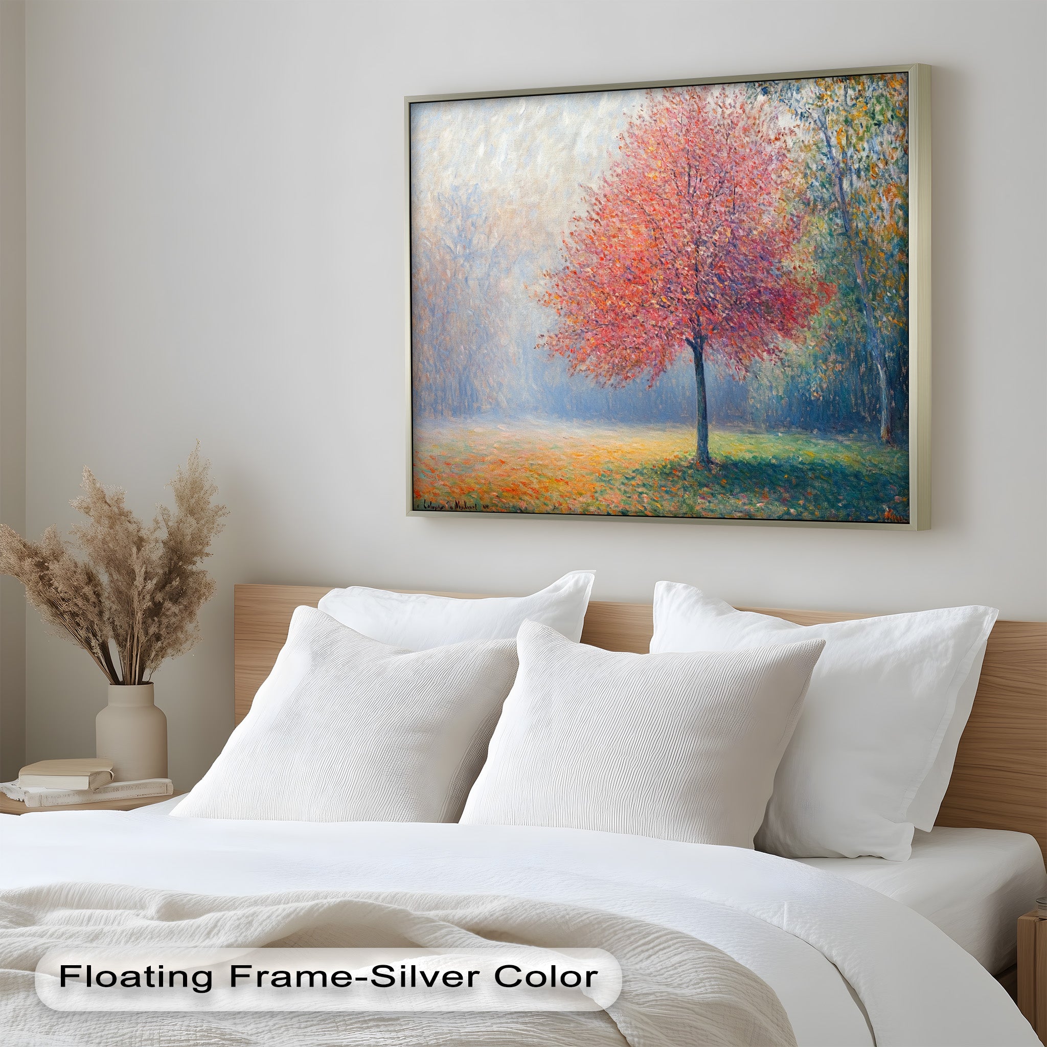 Autumn Radiance Impressionist Oil Painting - Handmade Landscape Artwork for Home Decor, Office Wall, Living Room & Gift