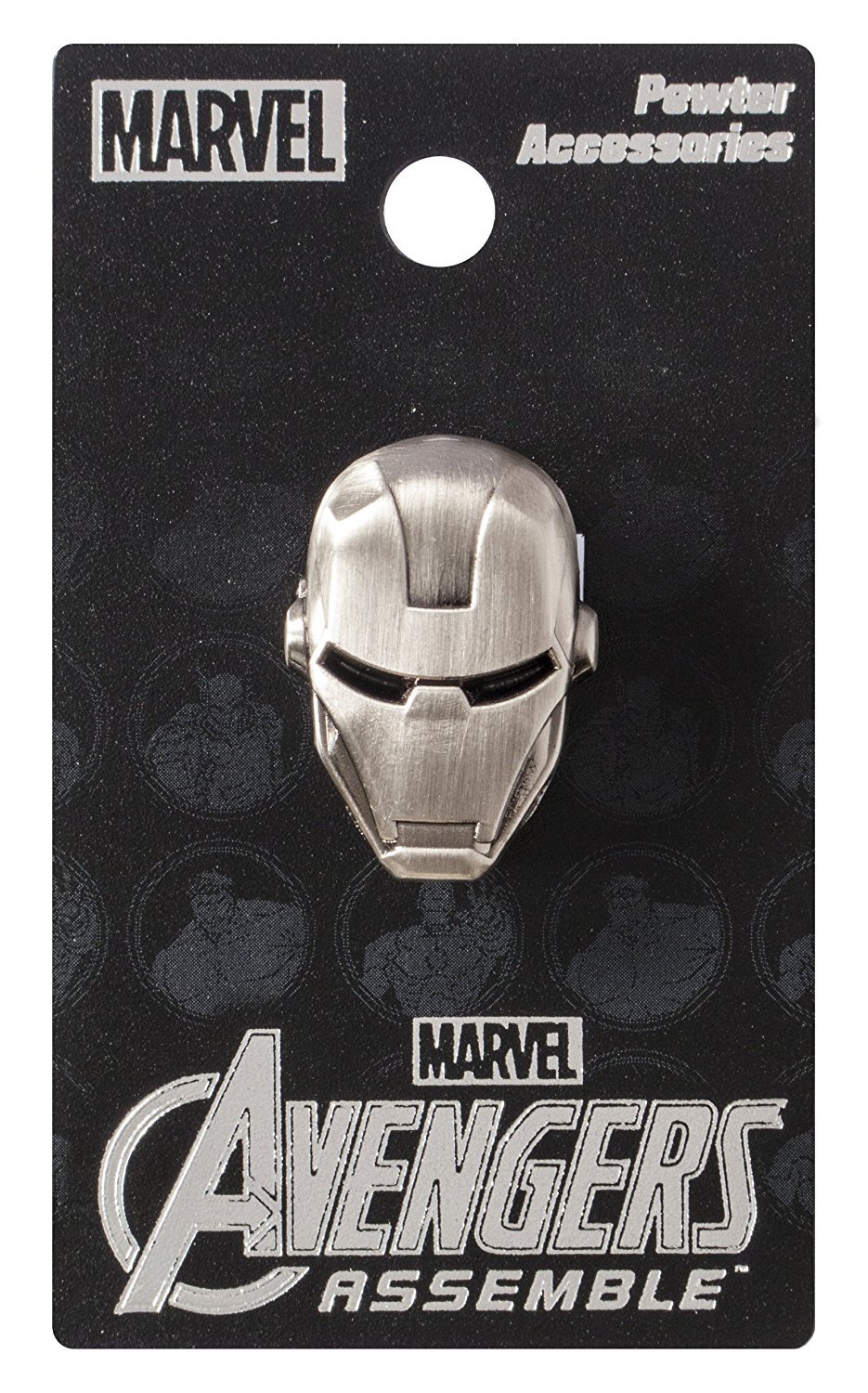 Marvel Iron Man Head Pewter Lapel Pin - Official Collectible Badge for Suits, Jackets & Backpacks | Perfect for Cosplay, Gifts & Superhero Fans