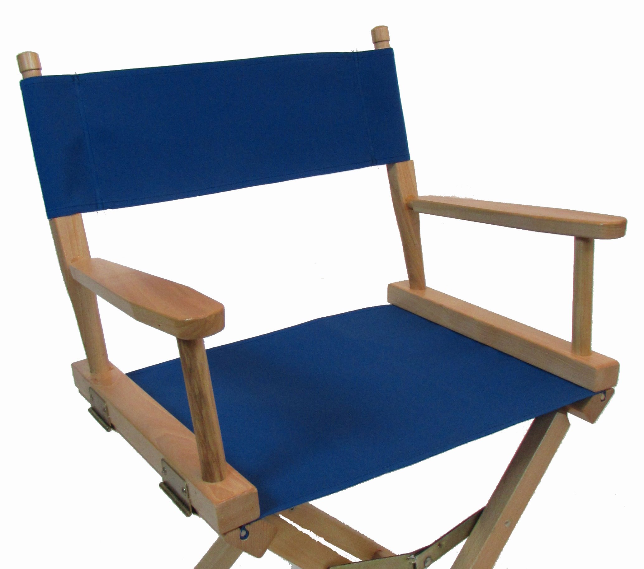Sunbrella Directors Chair Replacement Cover - Flat Stick Style in Mediterranean Blue - Perfect for Outdoor Patio, Beach, and Poolside Relaxation