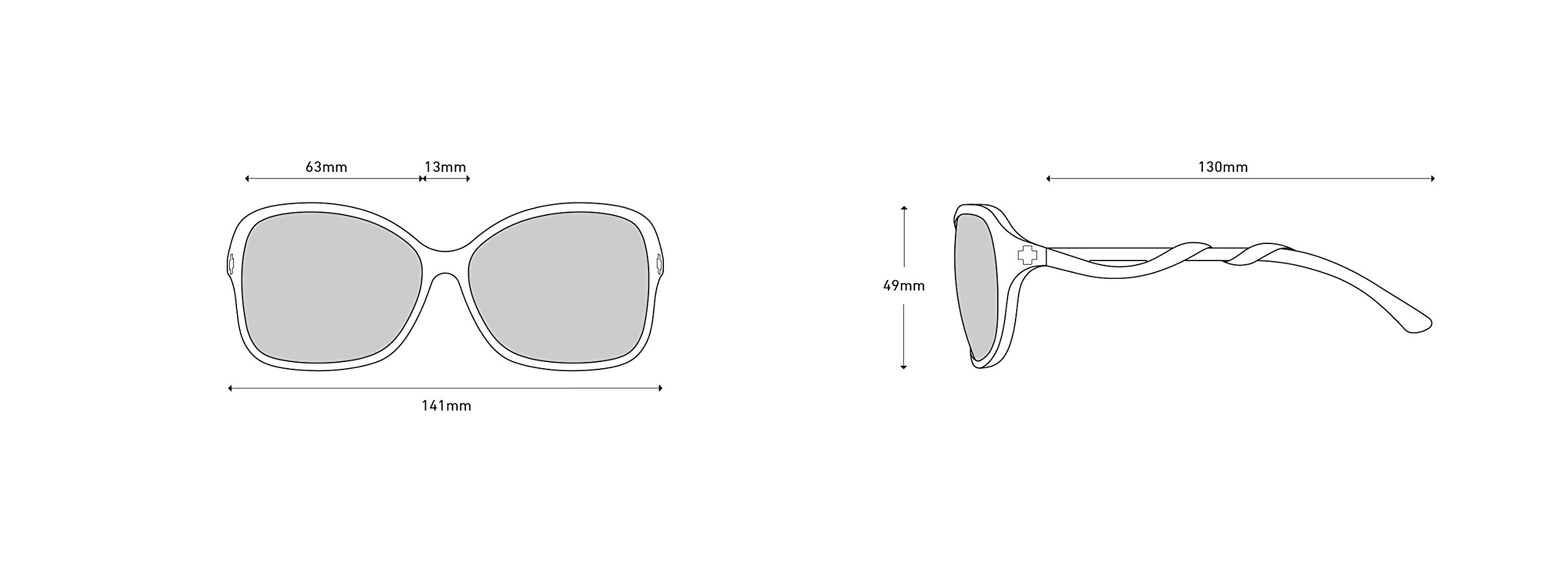 SPY Optic Fiona Women's Polarized Sunglasses - UV Protection, Lightweight & Stylish for Outdoor Activities, Driving, Beach & Fashion