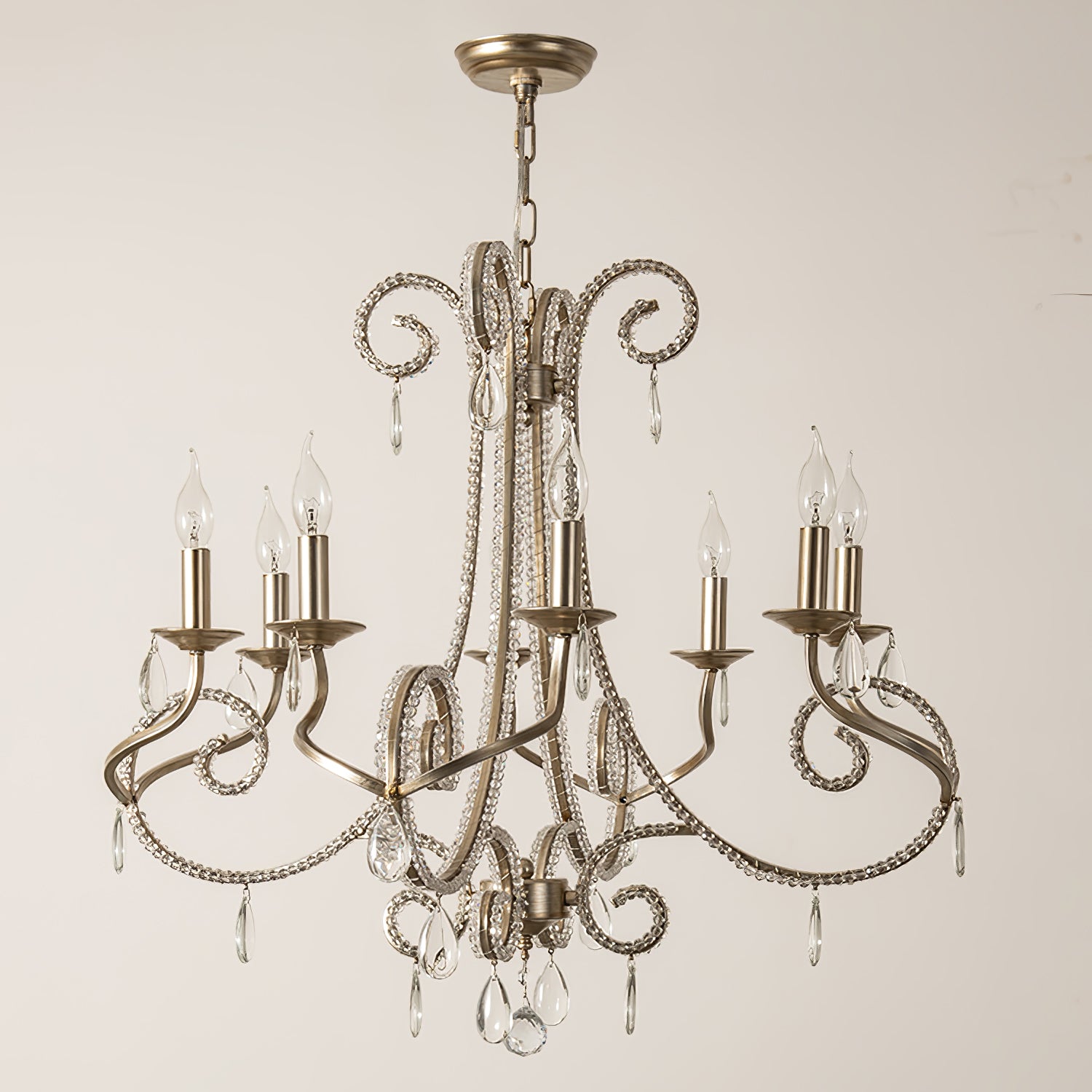 Elegant Crystal Chandelier Candle Holder - Home Decor Lighting Fixture for Dining Room, Bedroom, and Wedding Centerpiece