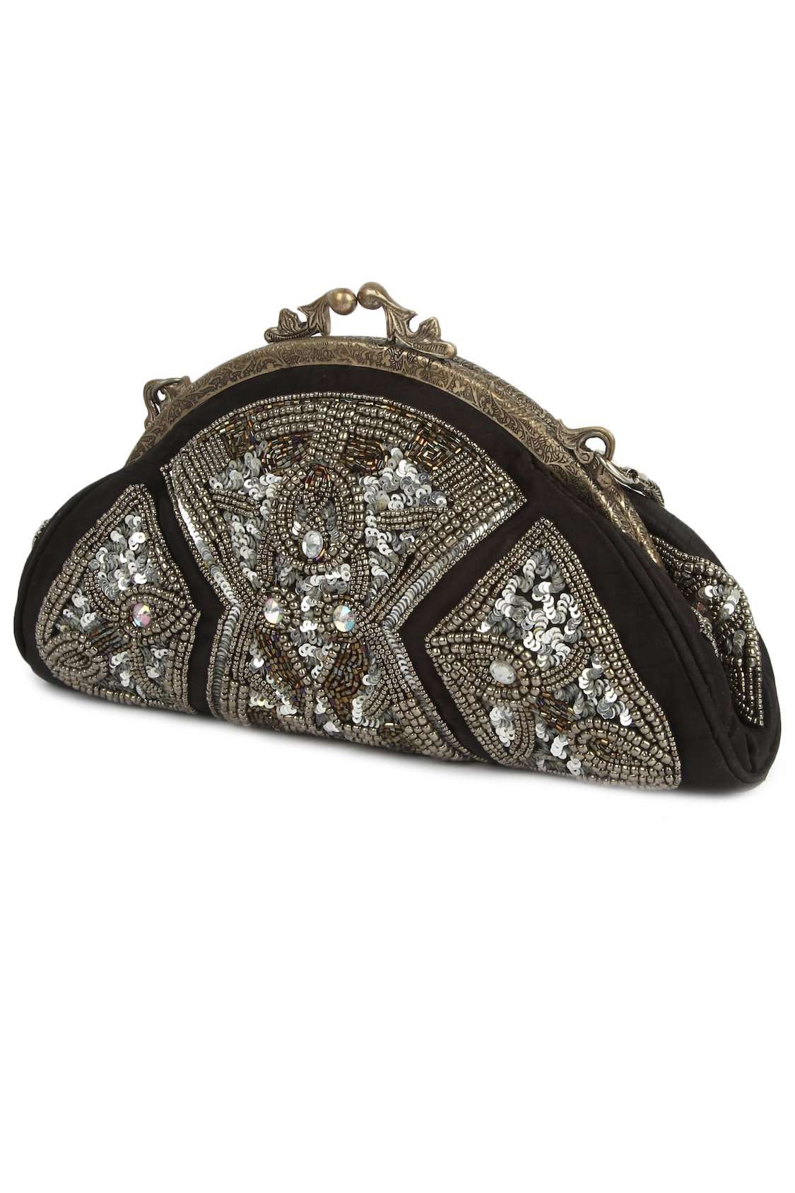 Elegant Audrey Beaded Sequins Evening Clutch Bag for Women - Perfect for Parties, Weddings & Special Occasions
