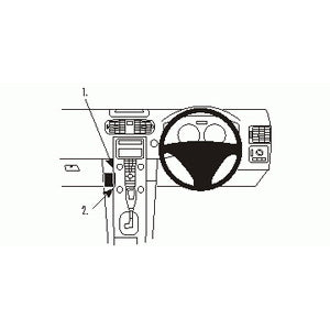 No-Drill Angled Dash Mount for Volvo C30 (2007-2015), C70 (2006-2015), S40 (2004-2012) - Secure Phone Holder for Easy Navigation & Hands-Free Driving