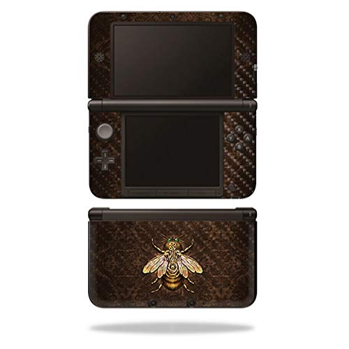 Premium Carbon Fiber Skin for Nintendo 3DS XL (2012-2014 Model) - Steampunk Bee Design | Protective & Durable Textured Cover | Easy Application & Removal | Made in USA | Perfect for Gaming Protection & Style Customization