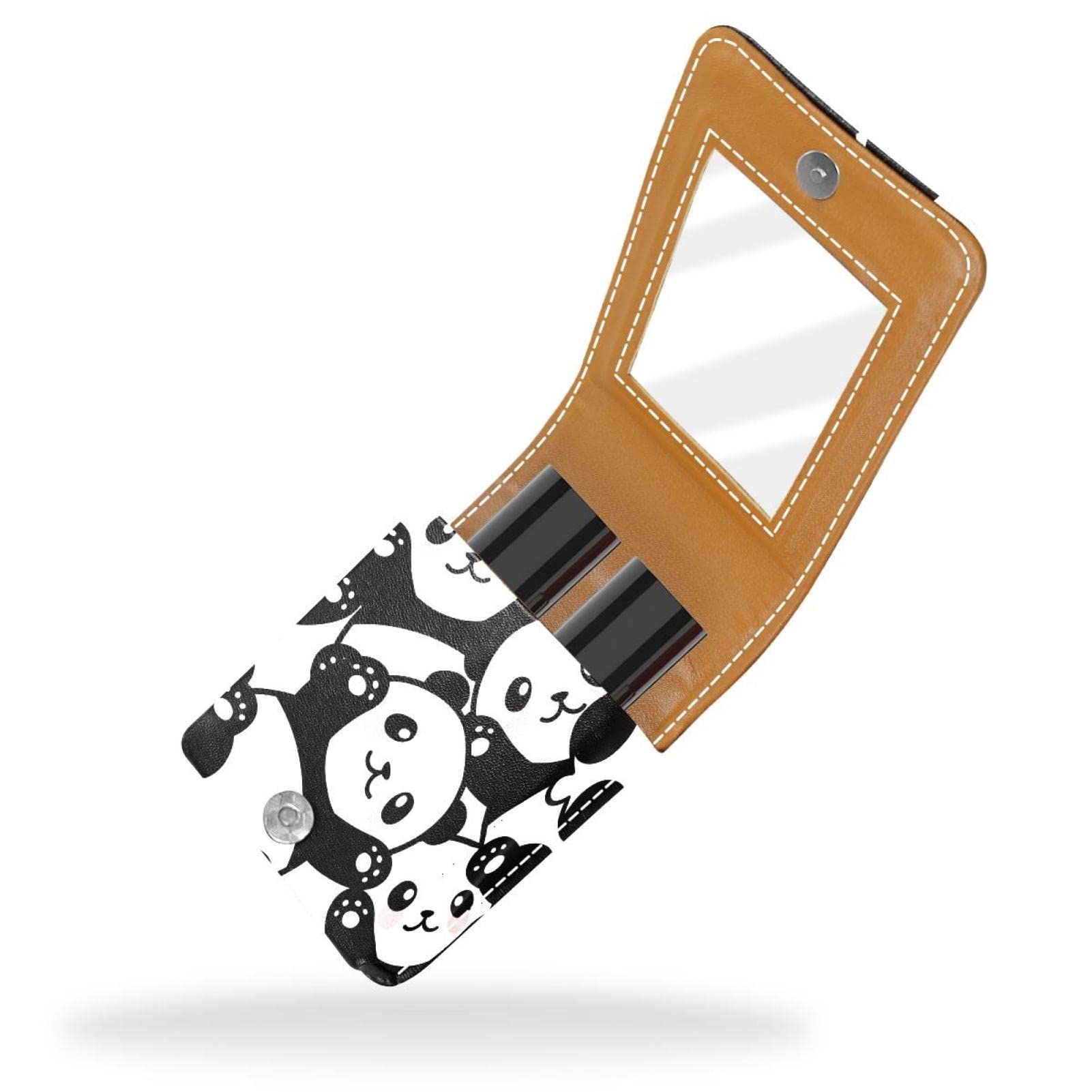 Personalized Lipstick Case - Cute Panda Design Portable Makeup Bag & Cosmetic Pouch Organizer for Women | Perfect for Travel, Daily Use & Gift Giving