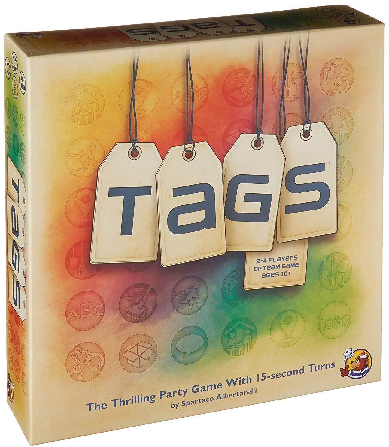 Tags Board Game - Fast-Paced Party Game with 15-Second Turns | Fun Family & Friends Game Night Activity