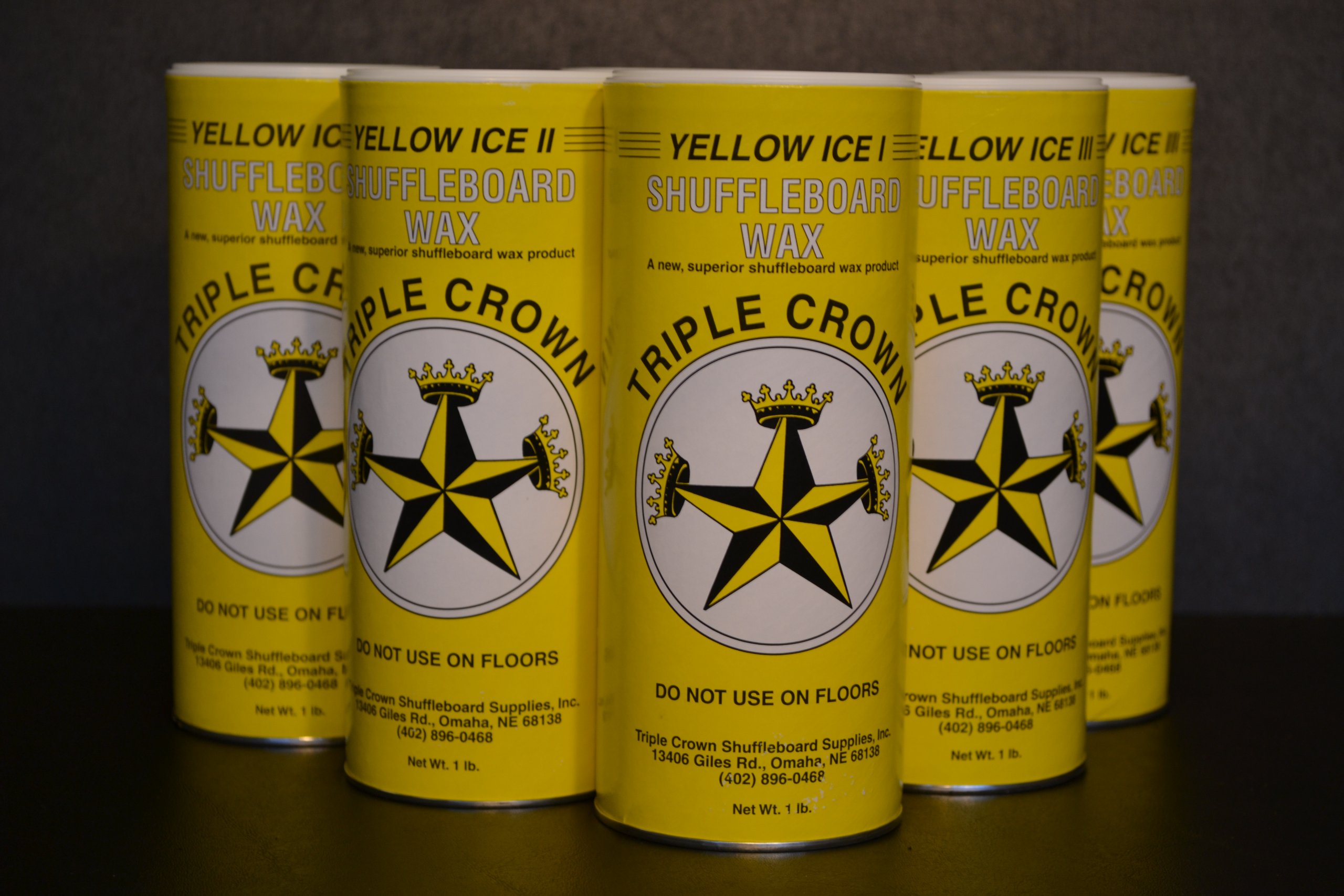 Triple Crown Slow Speed Sampler Table Shuffleboard Powder Wax Combo 6-Pack - Perfect for Home Game Rooms, Bars & Competitive Shuffleboard Play