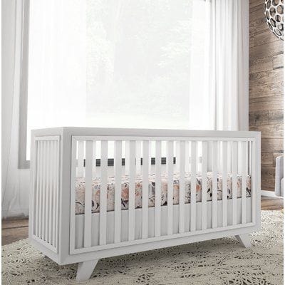 Wooster 3-in-1 Convertible Crib for Nursery - Toddler Bed & Daybed - Space-Saving Baby Crib for Small Rooms & Second Story Homes