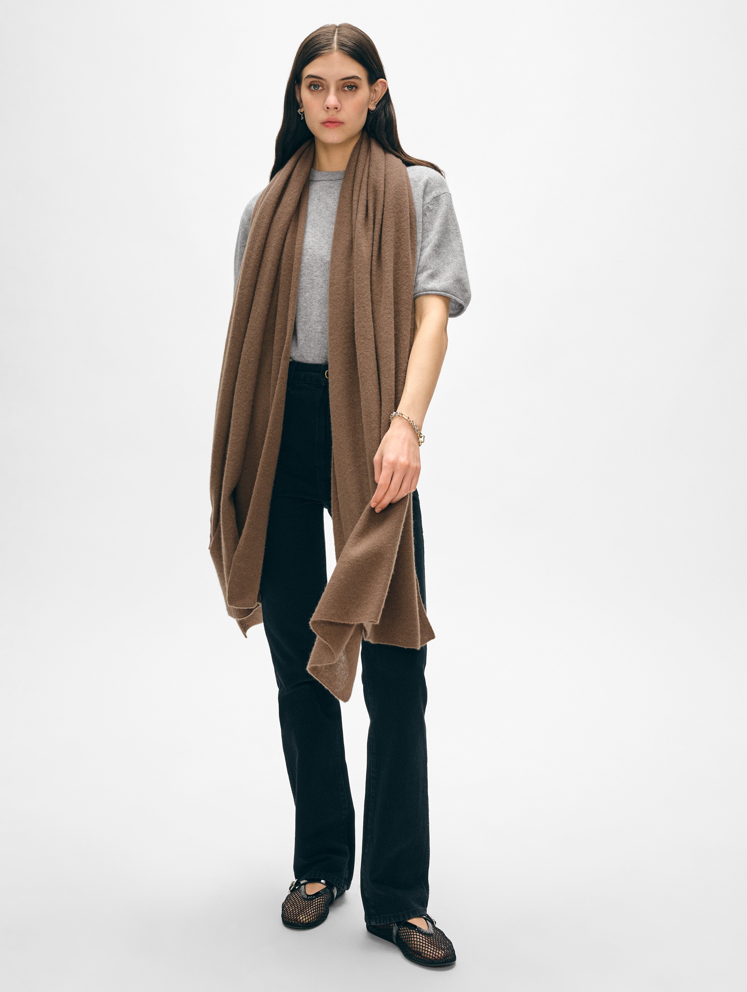 Luxury Cashmere Travel Wrap - Soft & Warm Winter Shawl for Women - Perfect for Airplane, Office & Home Use