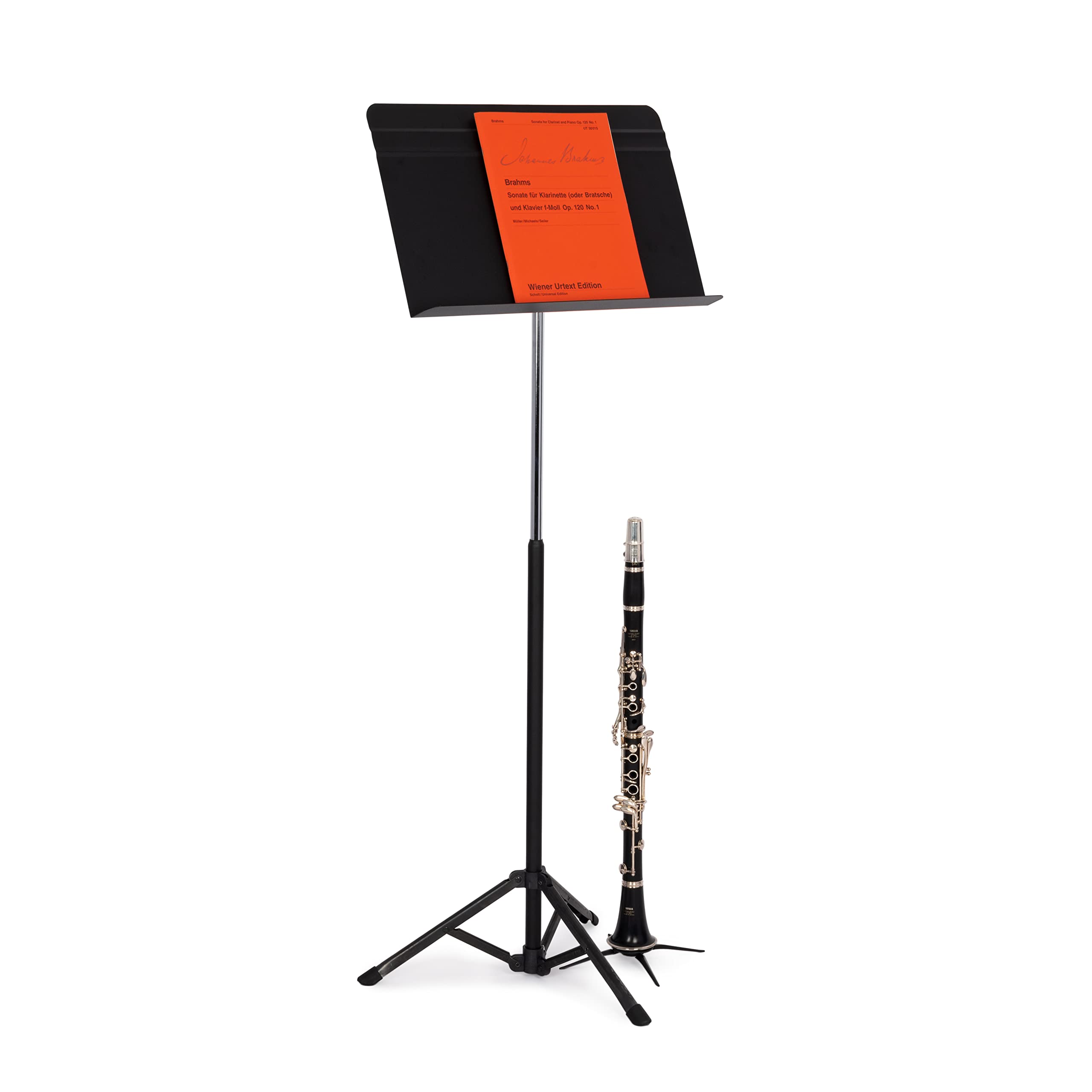 Manhasset Voyager Portable Music Stand - Quick Assembly Folding Sheet Music Stand with Retractable Legs | Perfect for Orchestra, Band Practice & Outdoor Performances