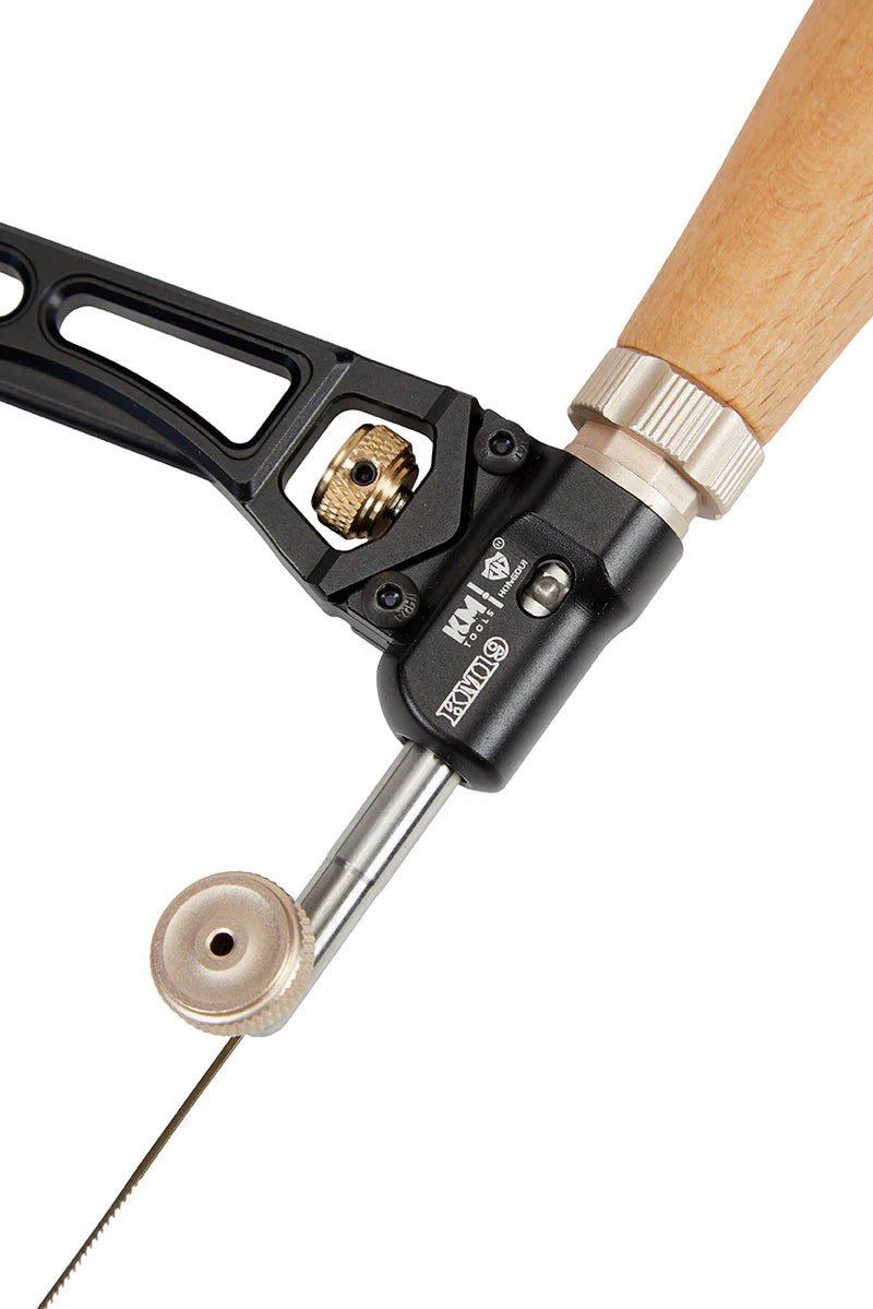 KM 19 Coping Saw & Fret Saw - Professional Woodworking Hand Tool by Hongdui Tools | Perfect for Scroll Sawing, Wood Carving, and Fine Detail Work | Katz Moses Approved
