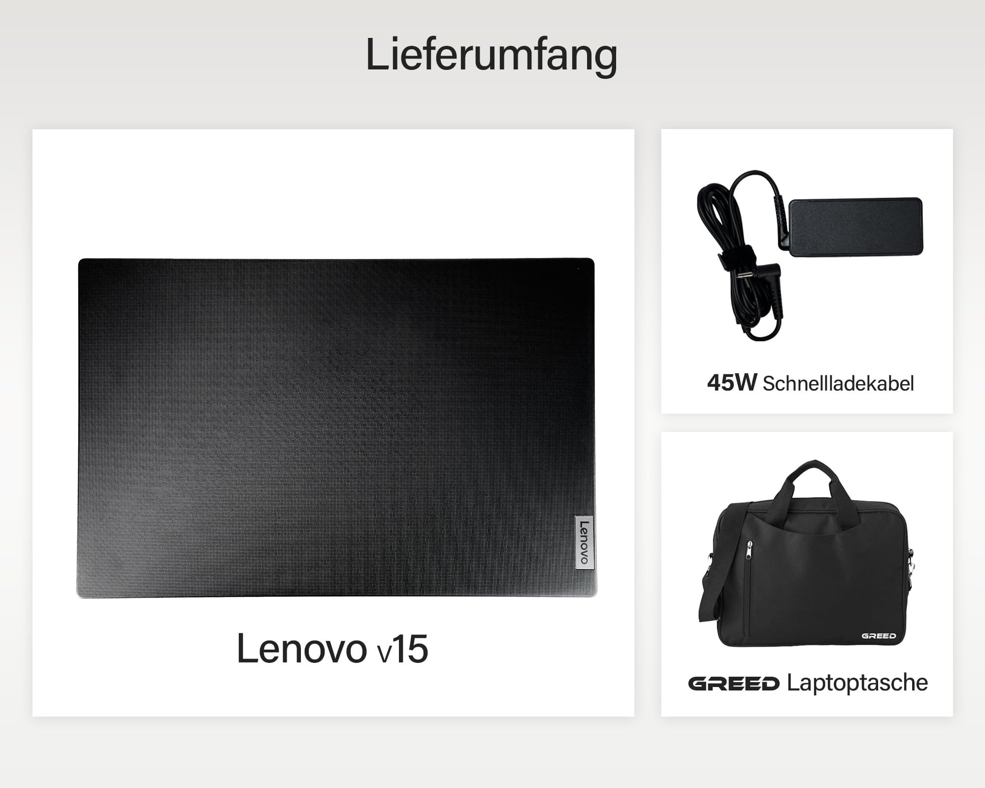 Lenovo Fast Laptop with Intel Celeron N4500 2x2.80GHz - 15.6 Inch Full HD Notebook - 16GB DDR4 RAM - 512GB SSD - Webcam - Bluetooth - USB 3.2 - WiFi - Windows 11 Pro + Free Laptop Bag Included | Perfect for Work, Study & Home Office Use