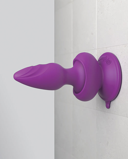 3Some Wall Banger Silicone Rechargeable Remote Control Anal Plug - Purple | Waterproof & Wireless Vibrating Butt Plug for Couples Play & Solo Use | Perfect for BDSM, Roleplay & Spicing Up Your Sex Life