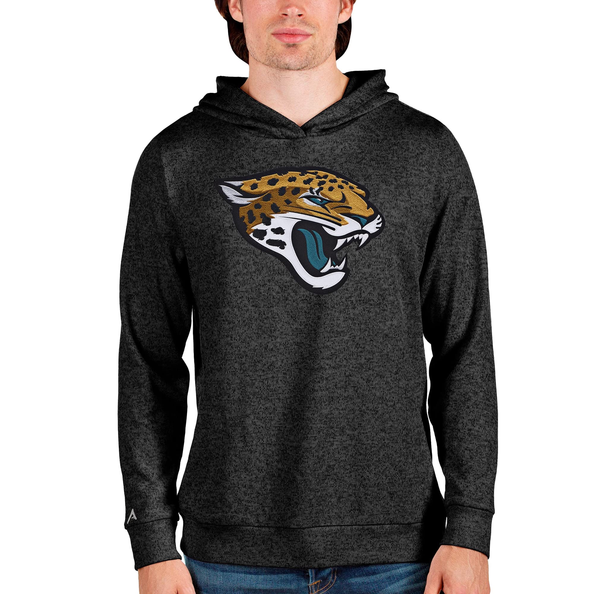 Antigua Men's Heathered Absolute Pullover Hoodie - Soft Fleece Sweatshirt for Casual Wear, Gym & Outdoor Activities