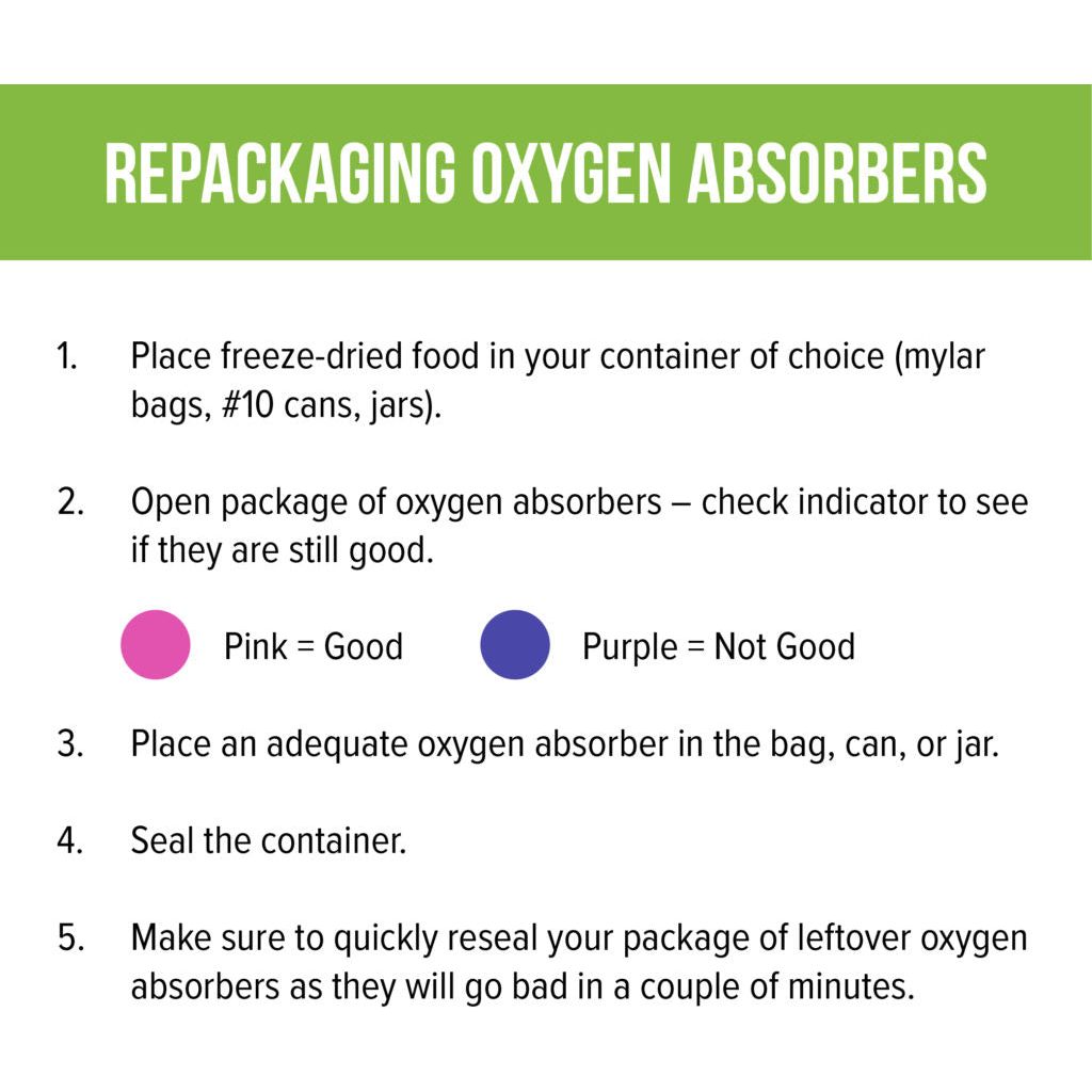 Harvest Right Oxygen Absorbers 300 Pack - Food Storage, Long Shelf Life - Perfect for Dry Foods, Grains, Nuts & Emergency Kits