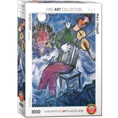 Eurographics 1000-Piece Jigsaw Puzzle - Chagall's The Blue Violinist - Fine Art Puzzle for Adults & Teens - Perfect for Home Decor, Relaxation & Family Game Night