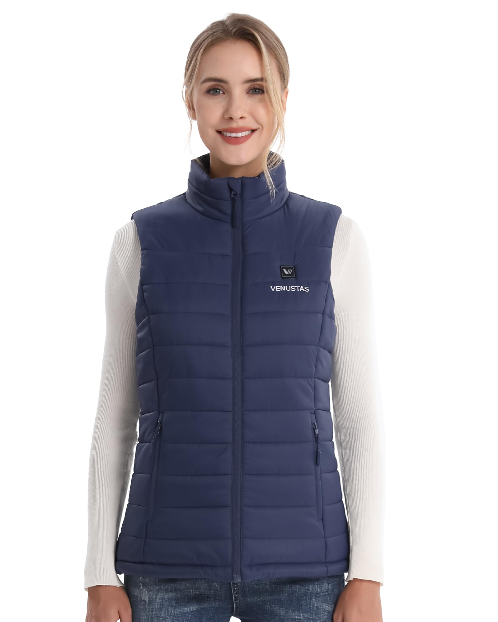 Venustas Women's Heated Vest with Rechargeable Battery - Lightweight Quilted Winter Vest for Outdoor Activities, Hiking, and Cold Weather